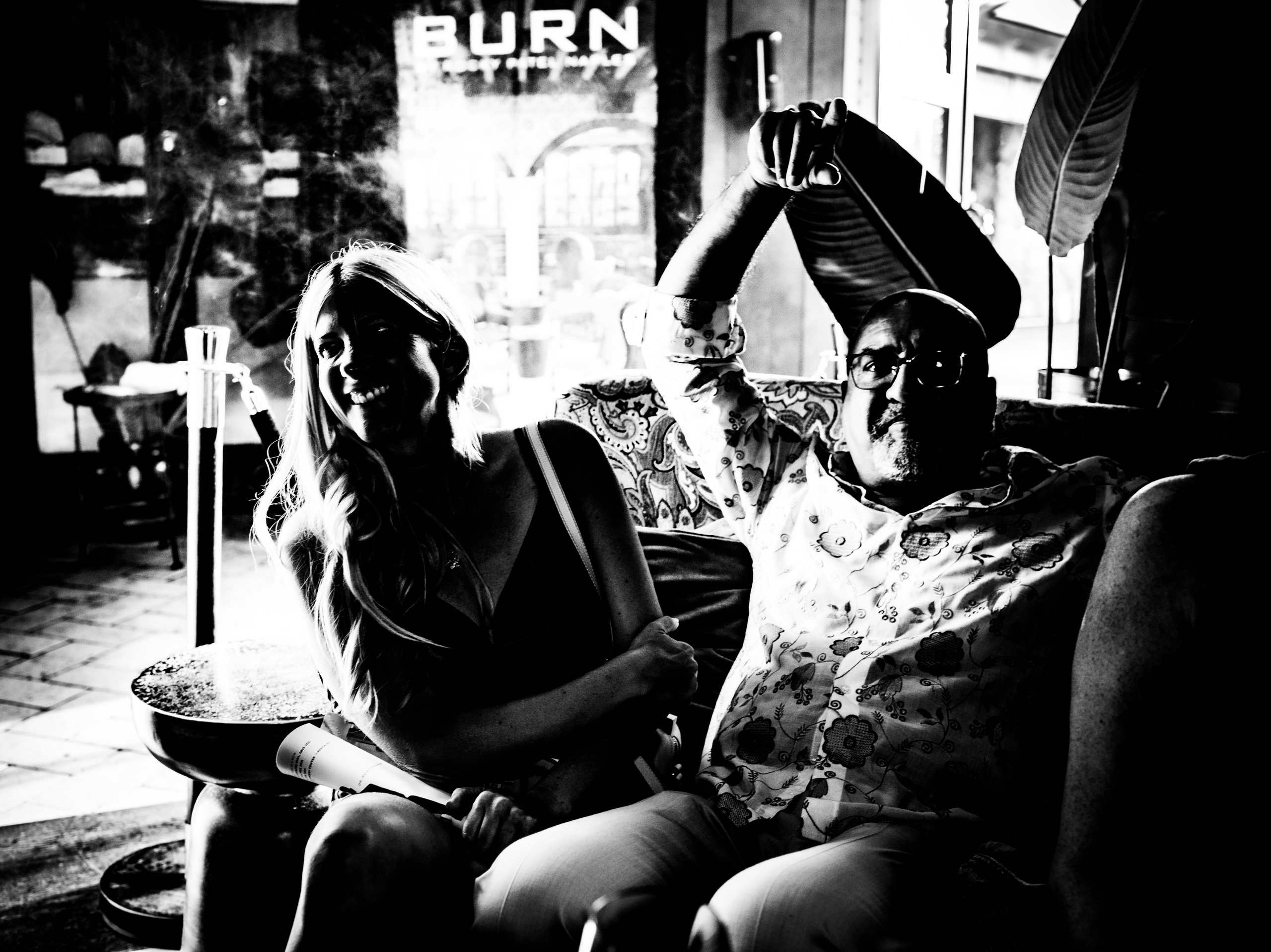 Burn Black and White Series. Out and About 239