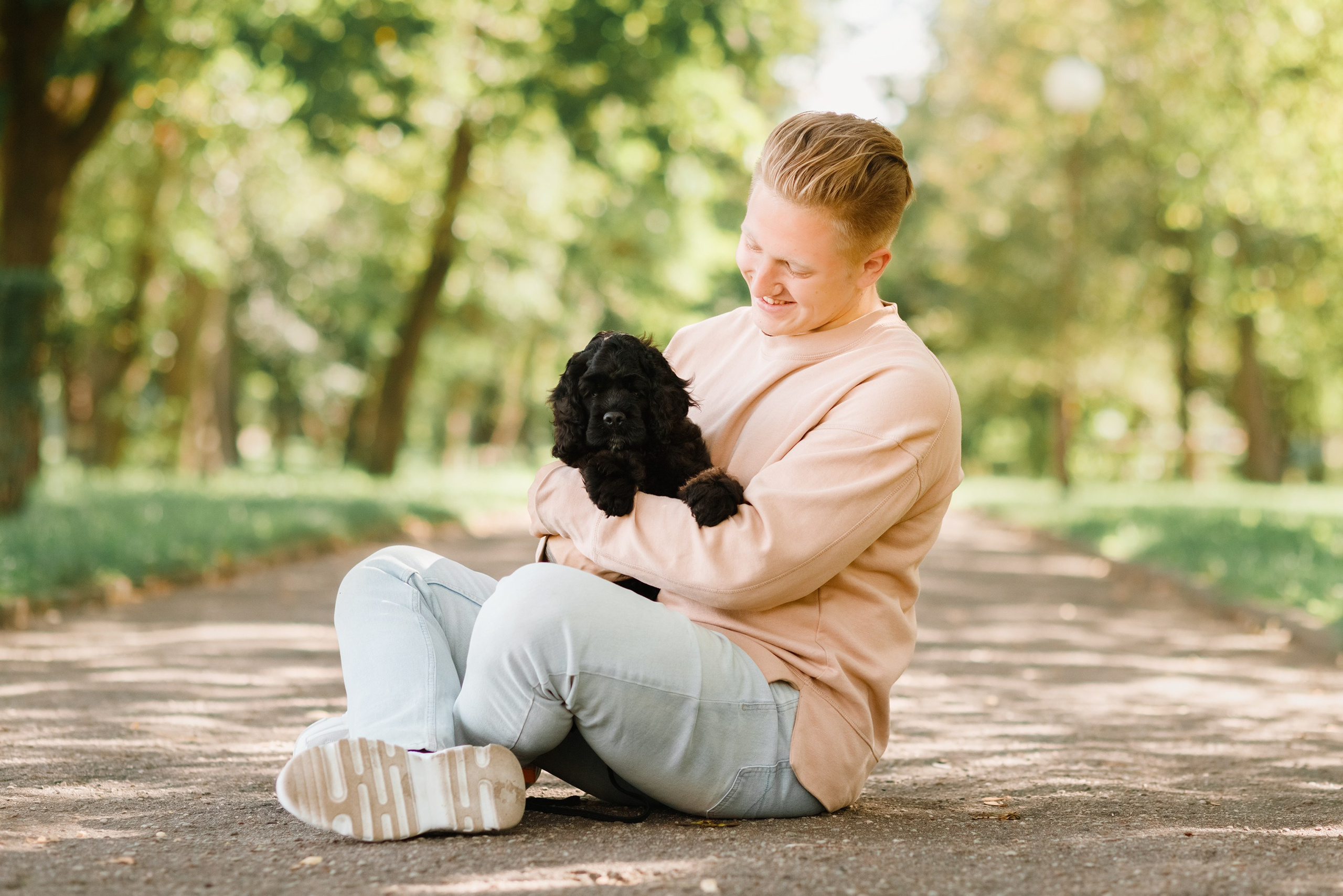 Summer photo day for dog handler. Kaja | fotograf we Wrocławiu | ludzie i psy