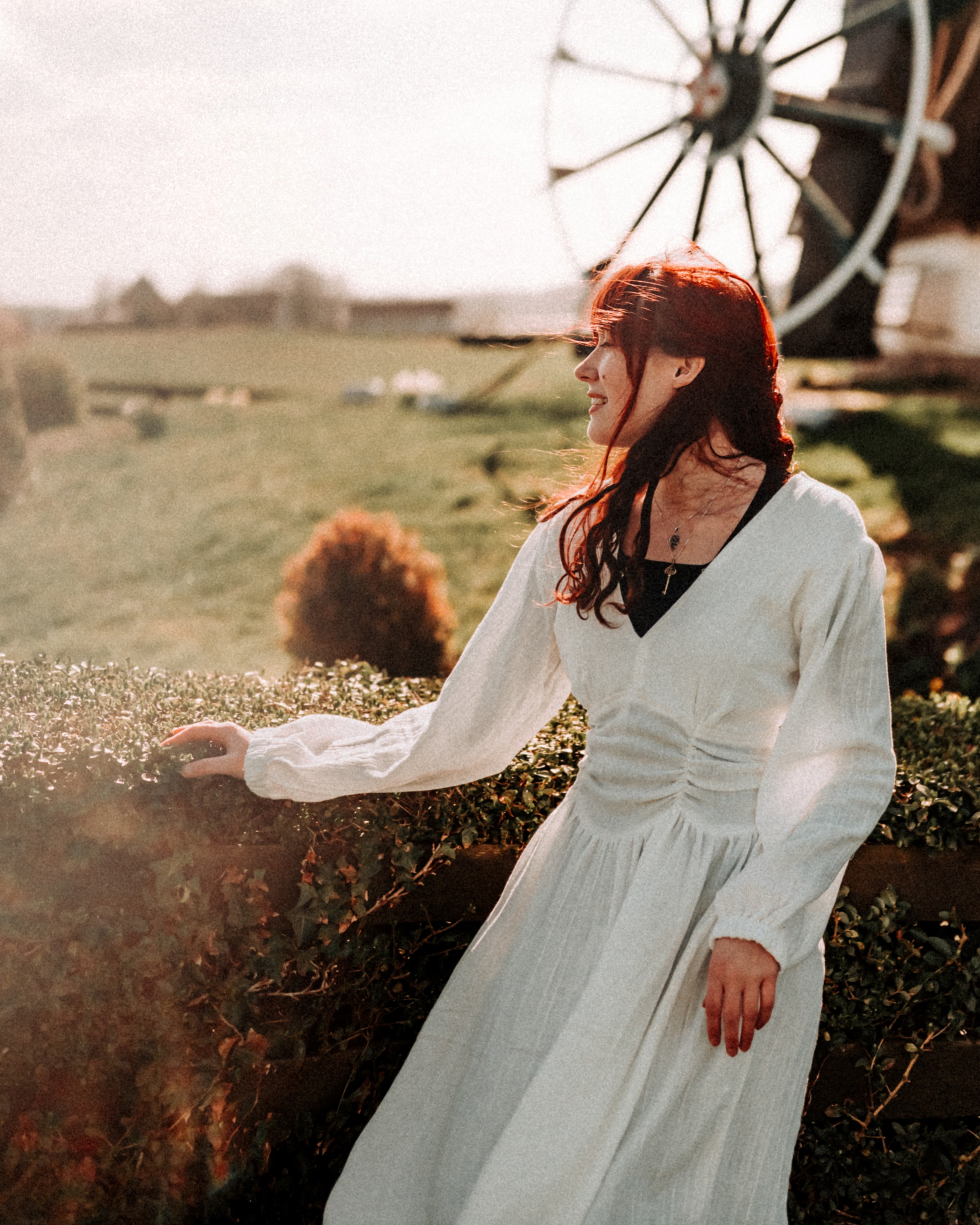 Outdoor Photoshoot with Windmills. Moth & Moss Photography