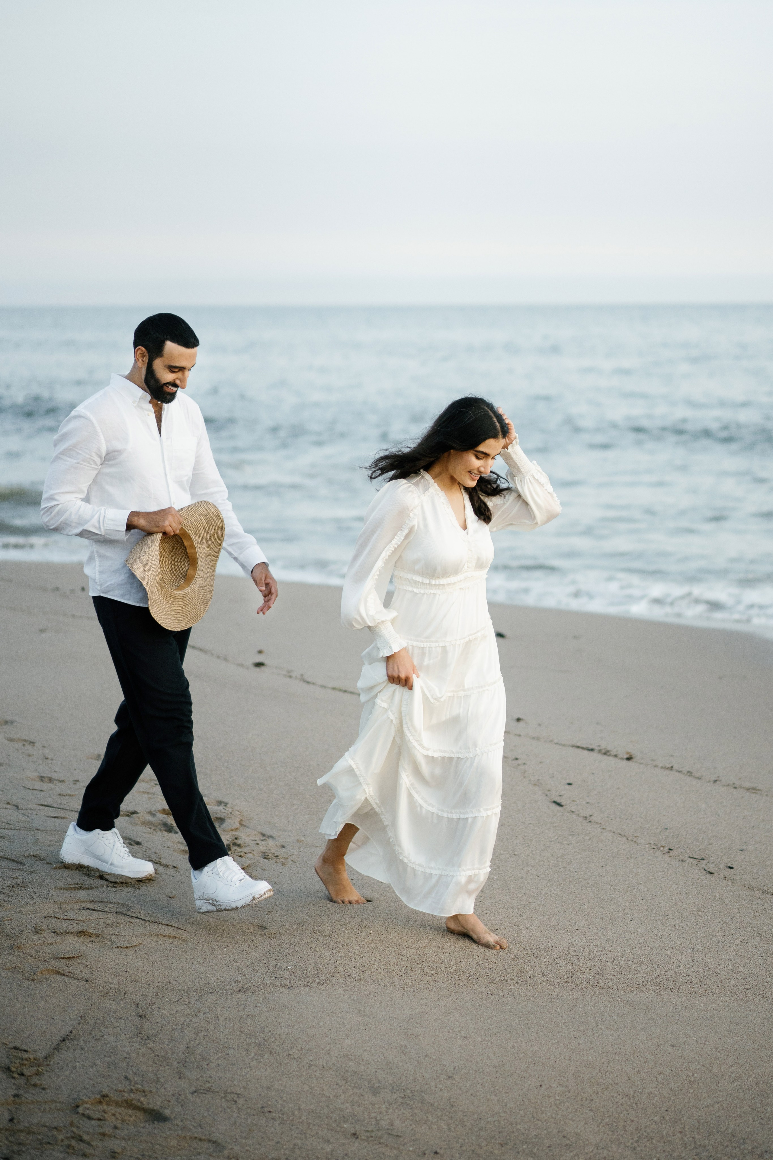 Santa Monica Sunset Engagement Photoshoot. Wedding Photography & Videography Team in California, Los Angeles, San Francisco, San Diego and Travel