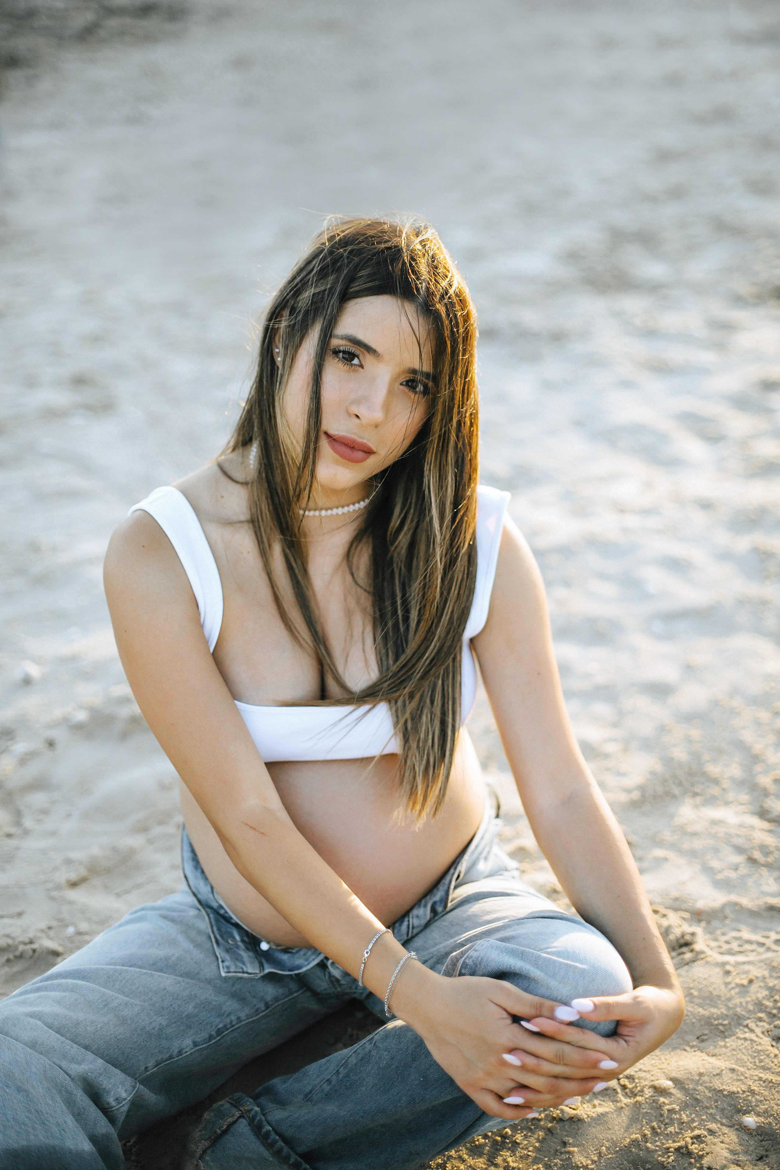 Yael & Gal Nahsholim beach. Family photographer in Israel