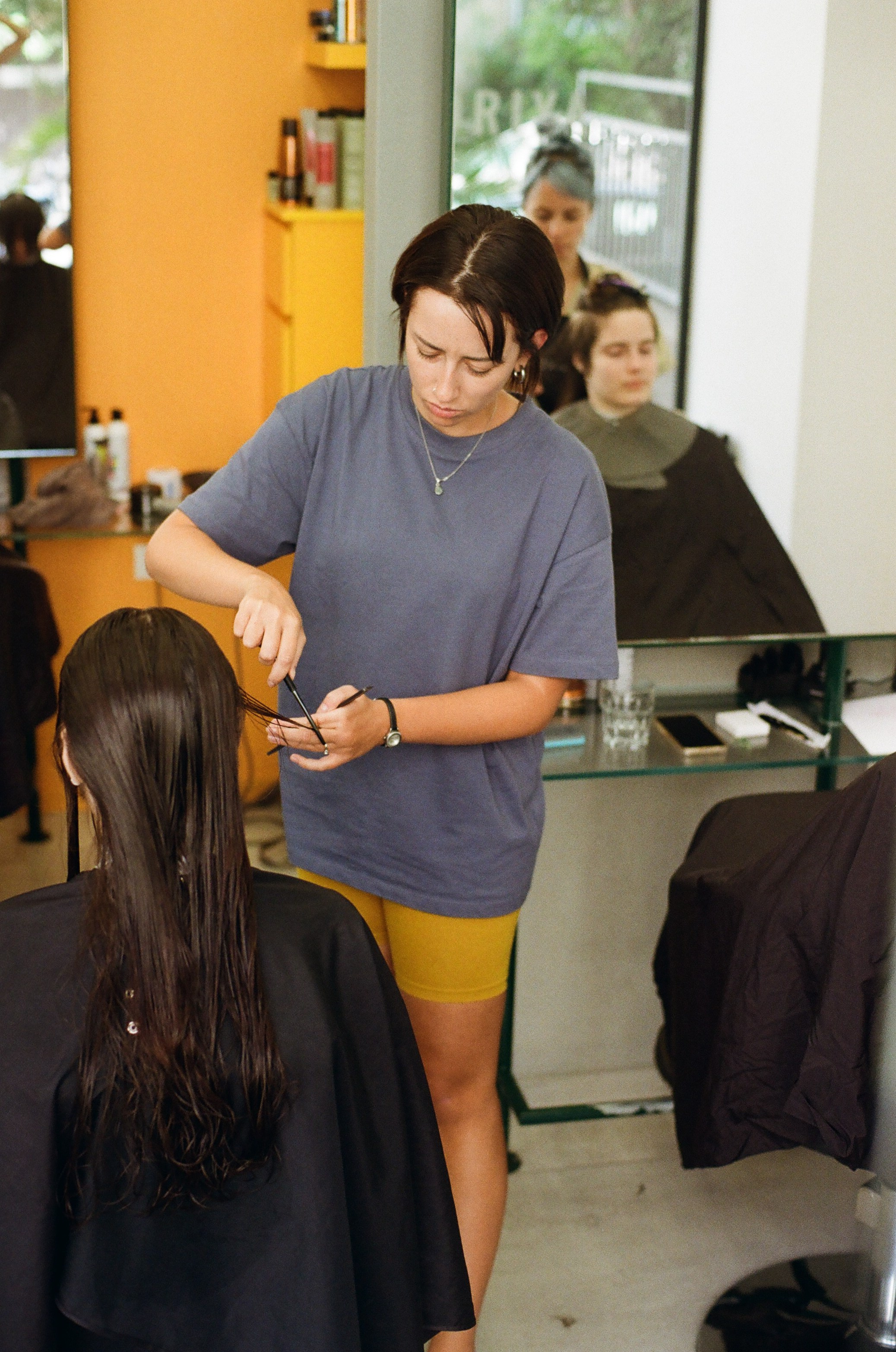 Master class “Haircut”. Film portrait photographer