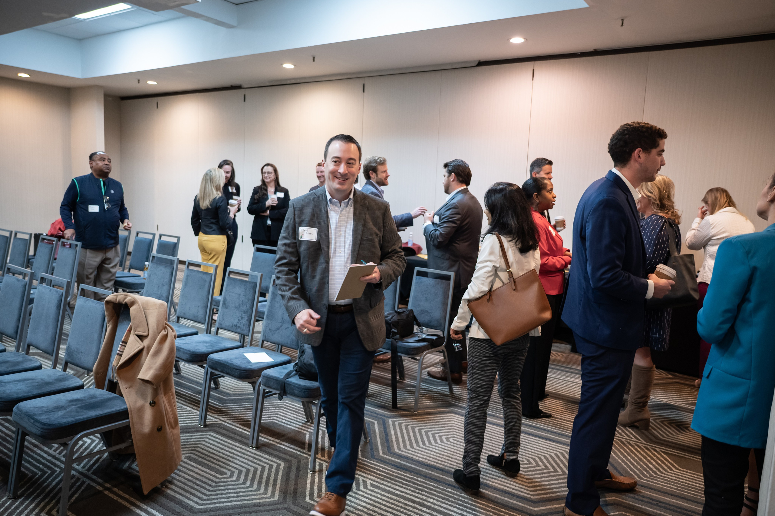 Executive Roundtable networking. Portrait photographer in Charlotte, North Carolina