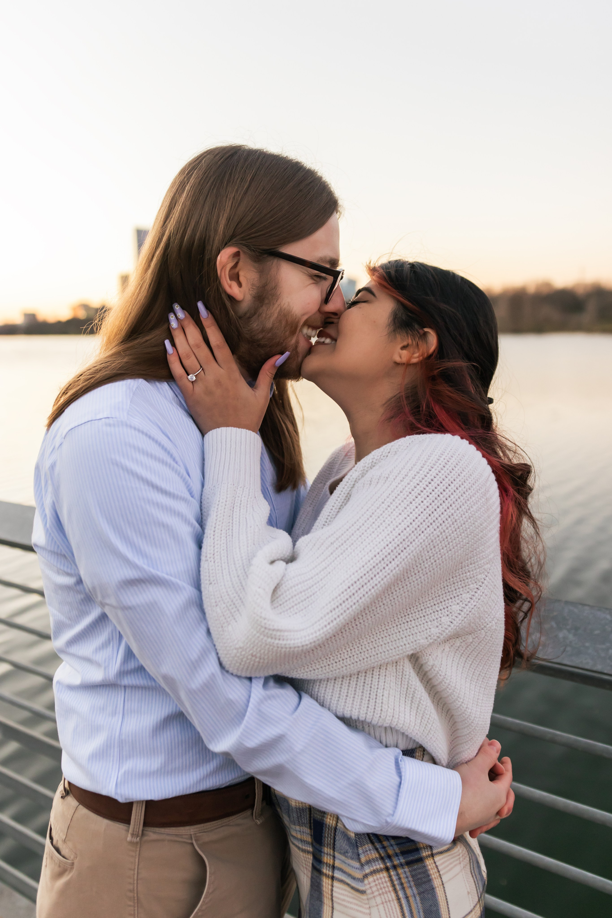 Riley and Maria’s engagement photoshoot at Red Bud Isle