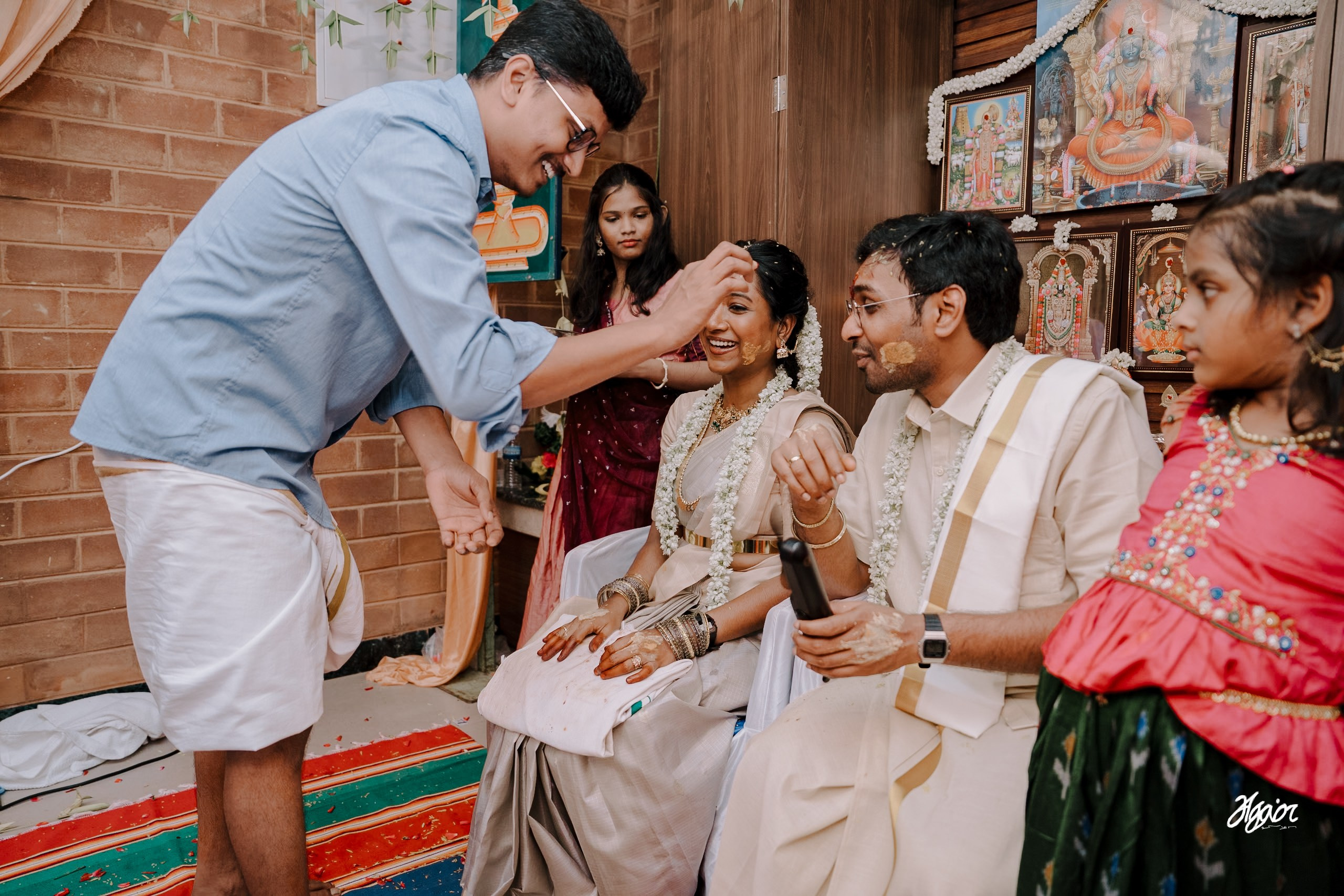 Wedding documentary photography in Pondicherry. Agam Vizha