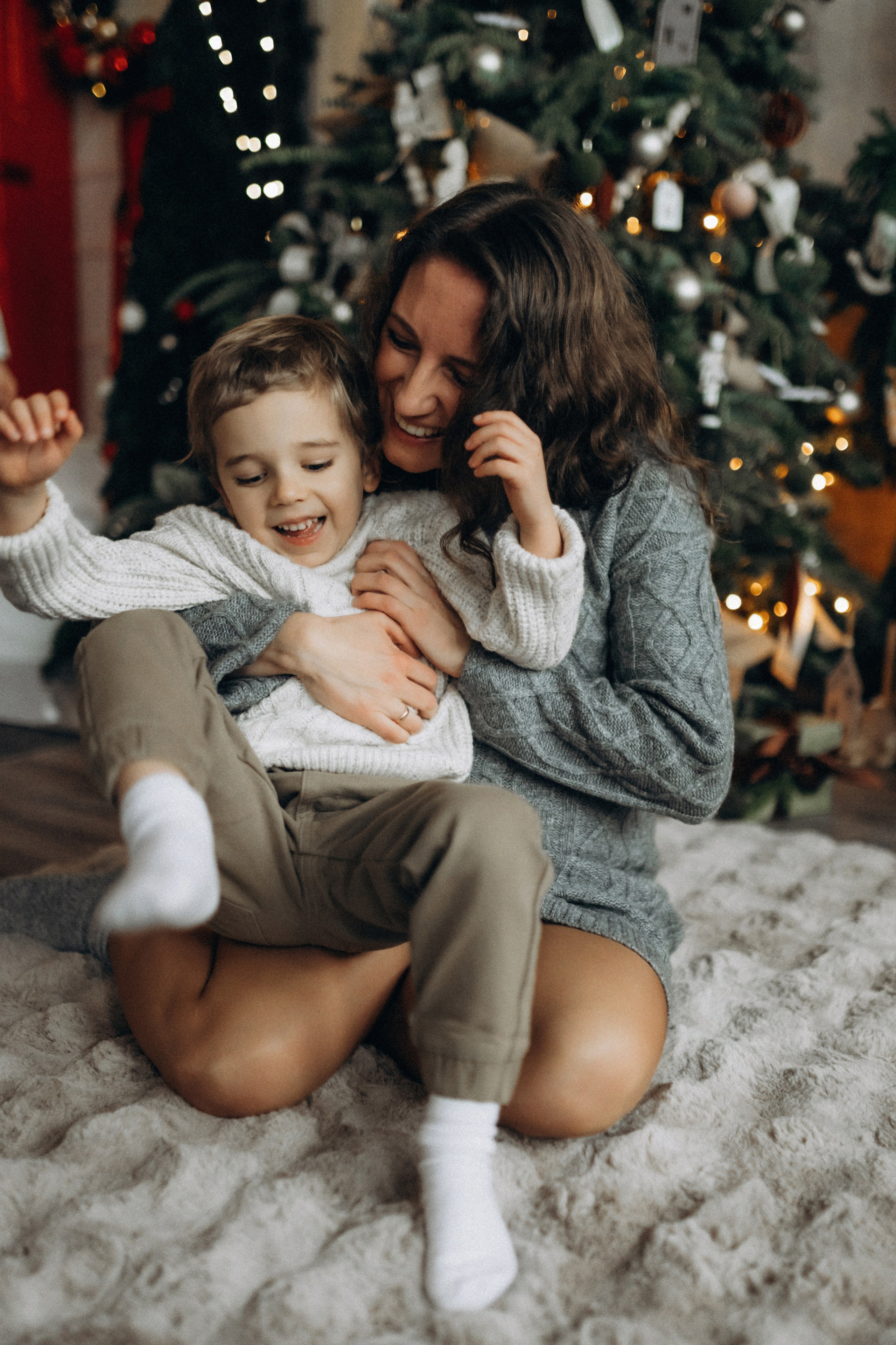 Новогодняя фотосессия в студии. Семейный фотограф Лейпциг, Германия