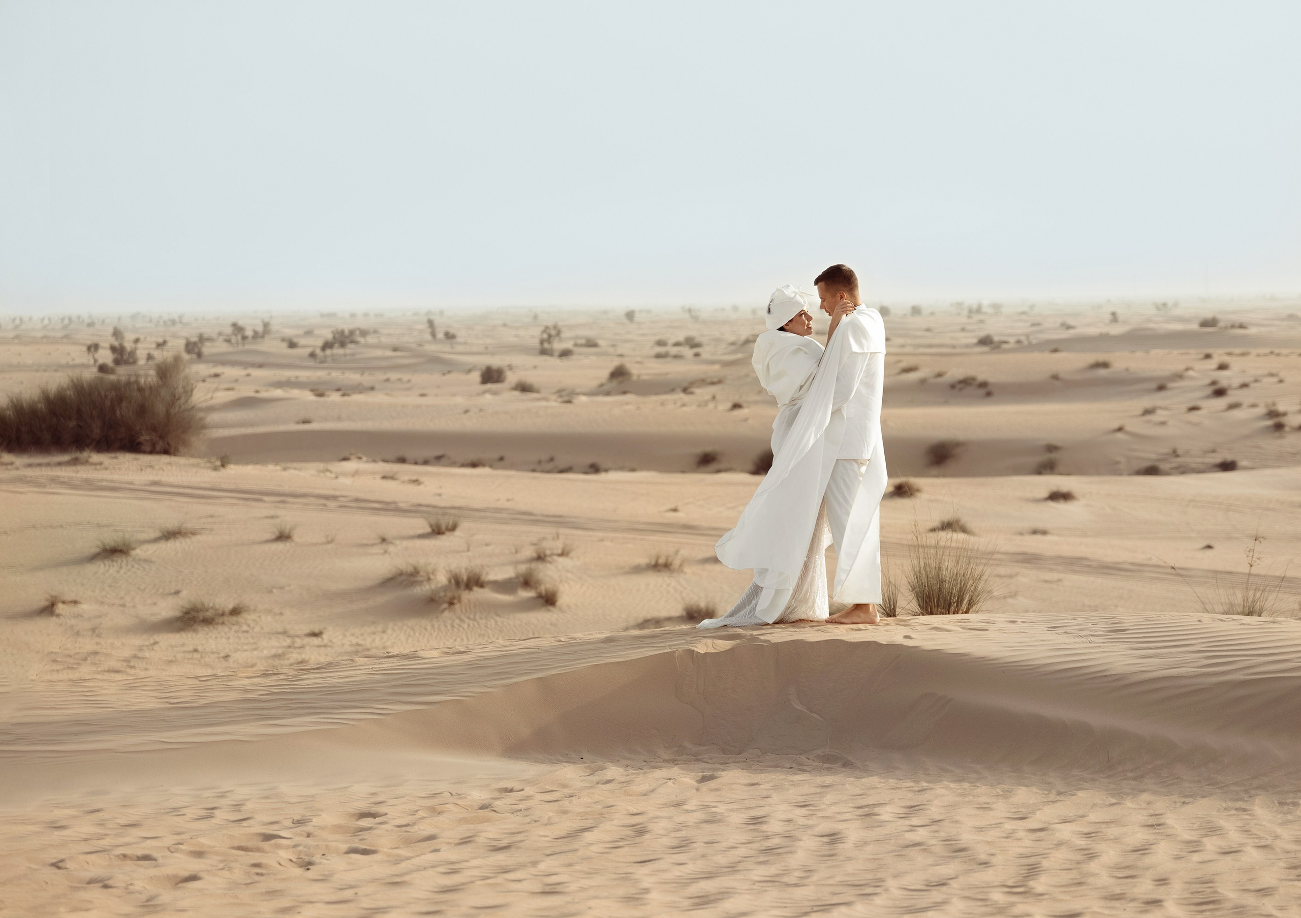 The bride is coming to a groom. Dubai, United Arab Emirates