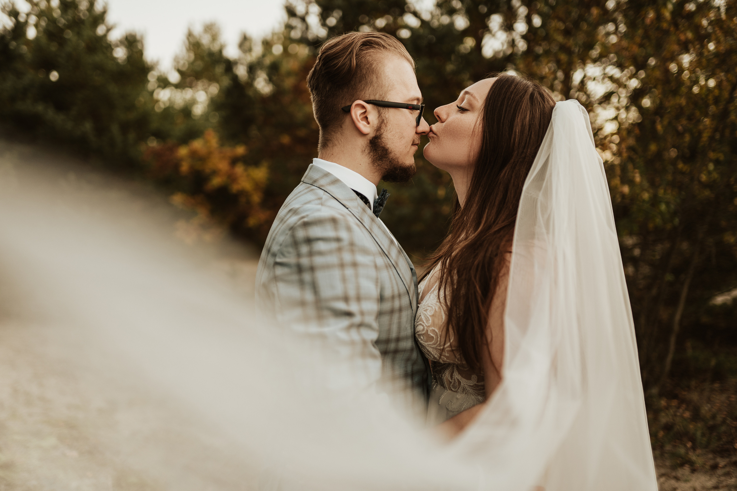 PUSTYNIA BŁĘDOWSKA: Plener ślubny Angeliki i Patryka. Karkowskafoto - fotografia miłości