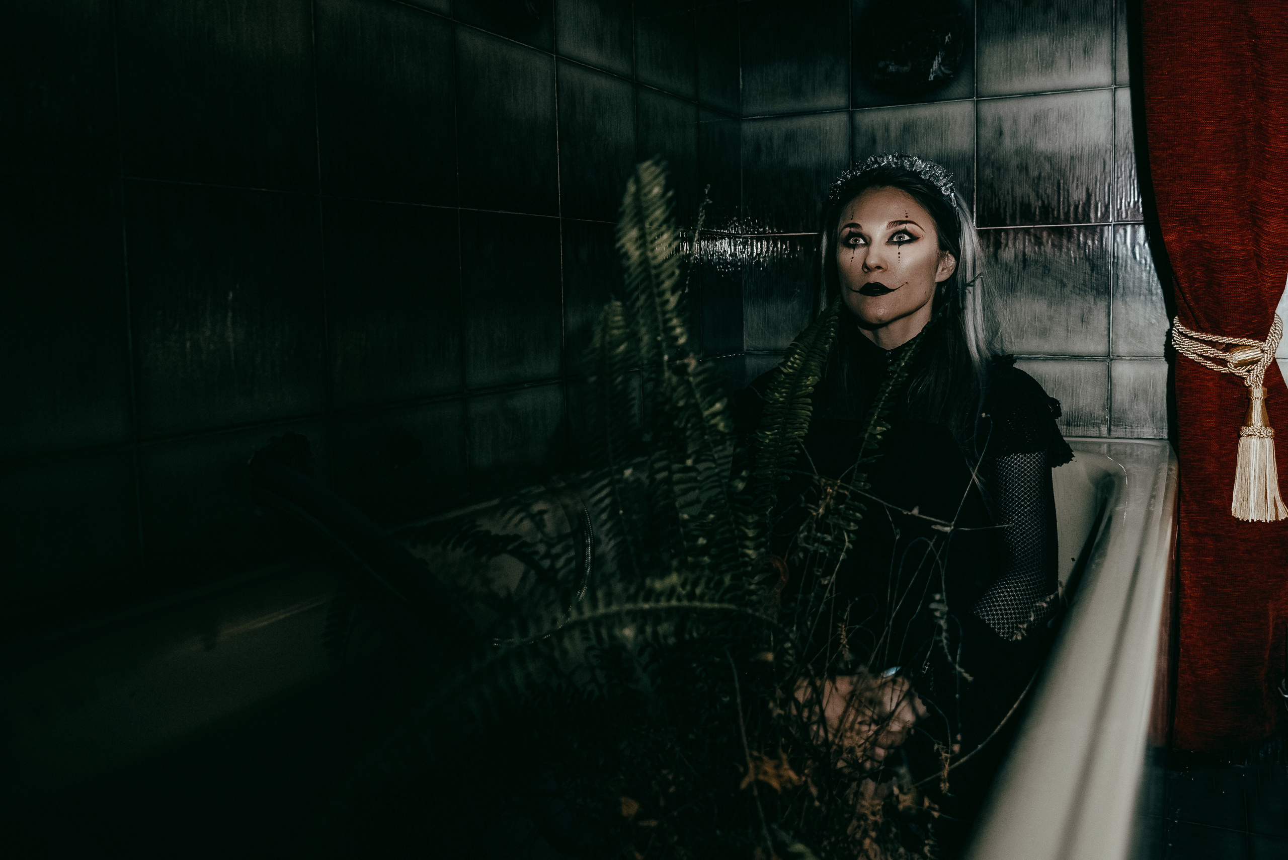 Halloween themed studio photo shoot 