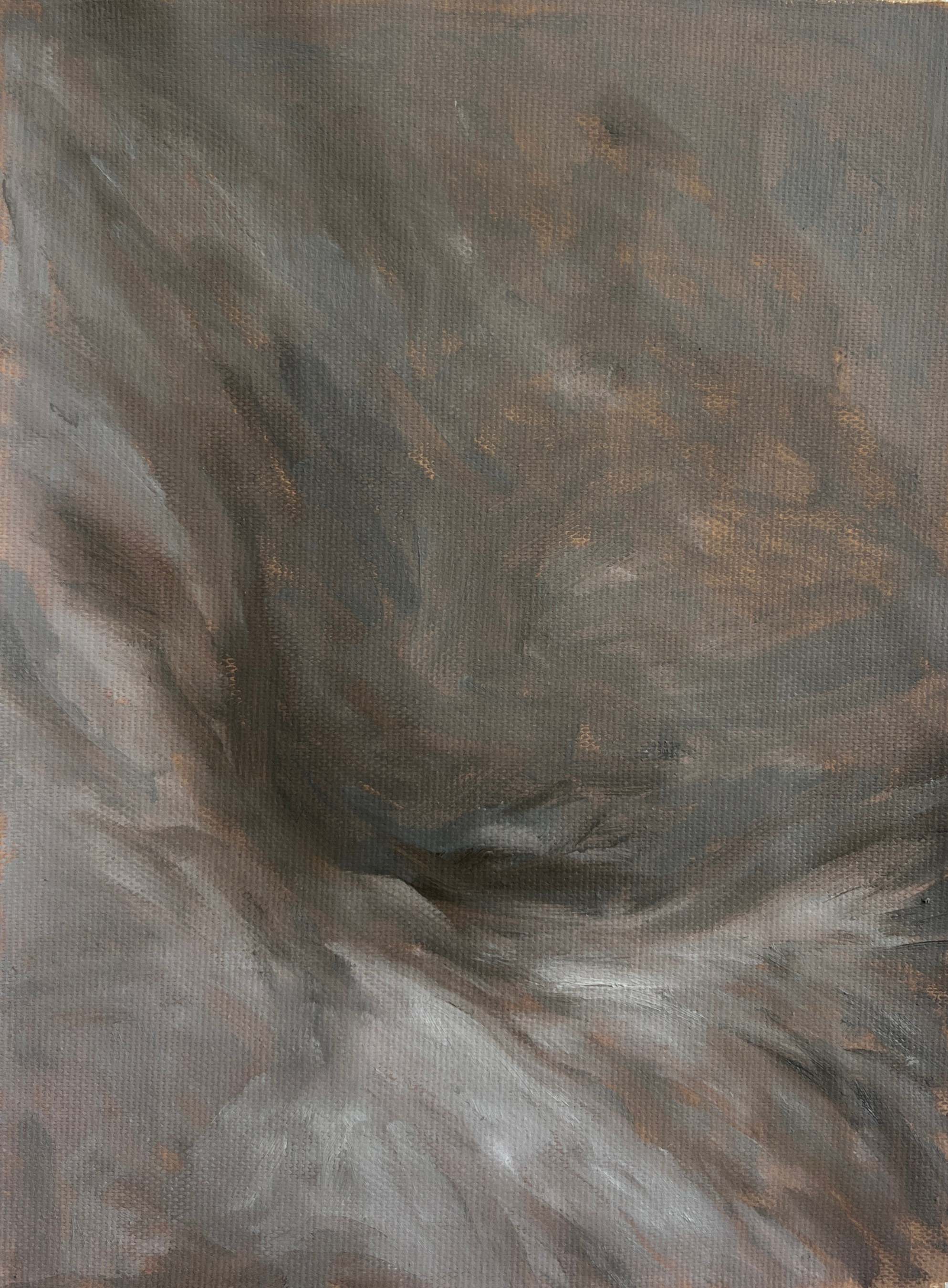 Still becoming-5. 2026, Gouache sur toile,24x18cm