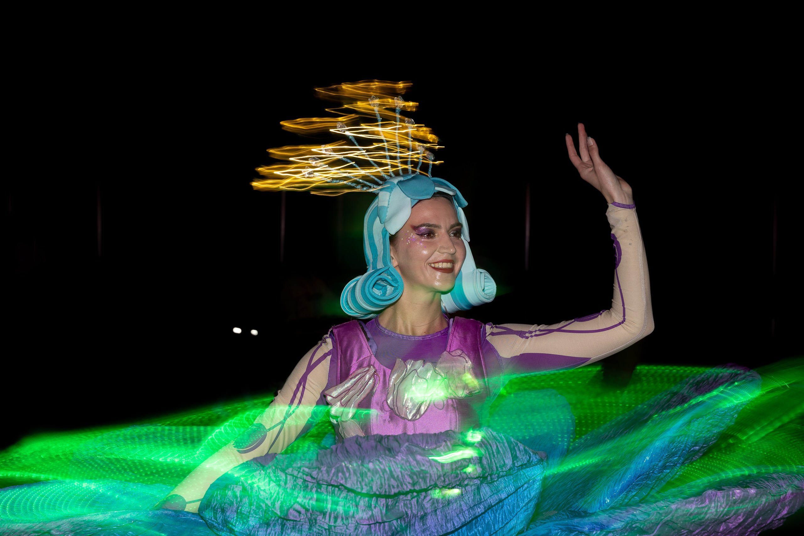 Ночной парад freezlight