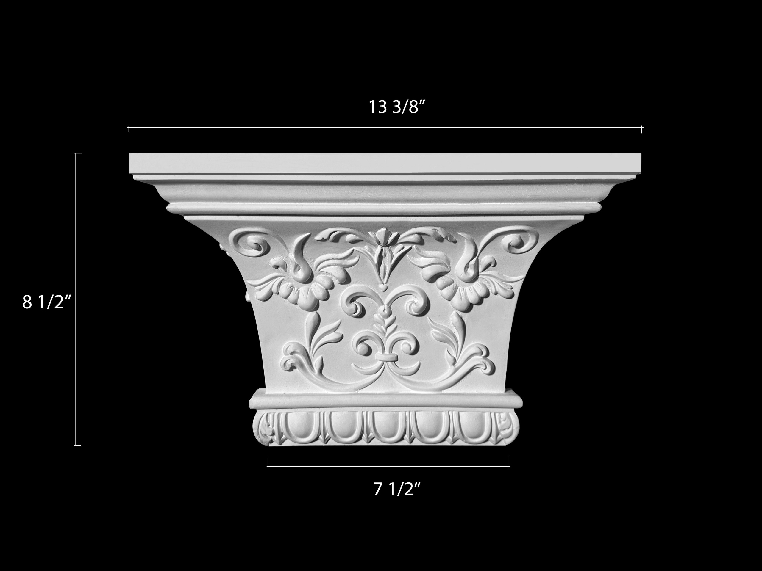 Columns. Plaster molding