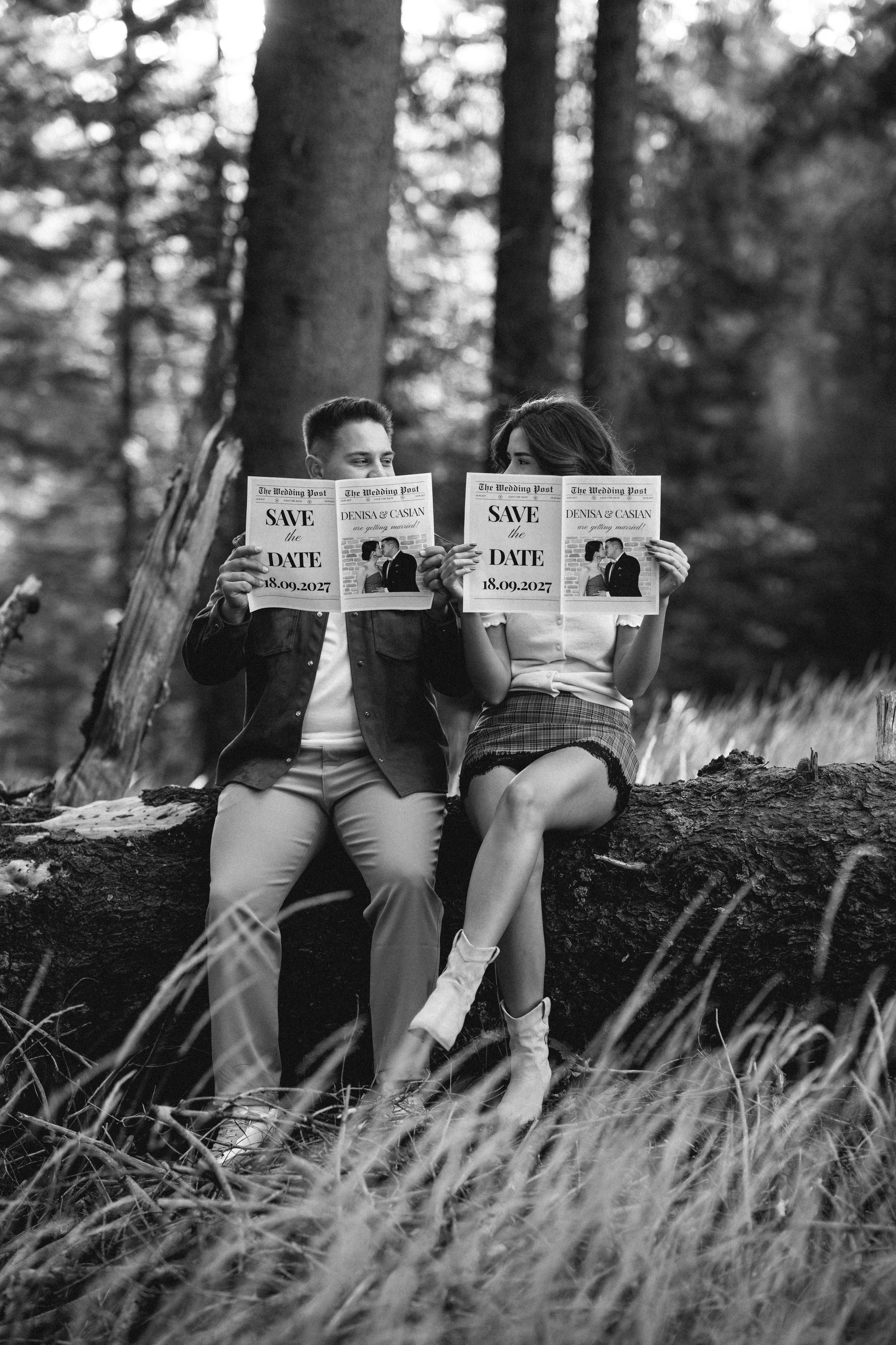 Denisa&Casian’s Save the Date Photo Session. Minimalistart