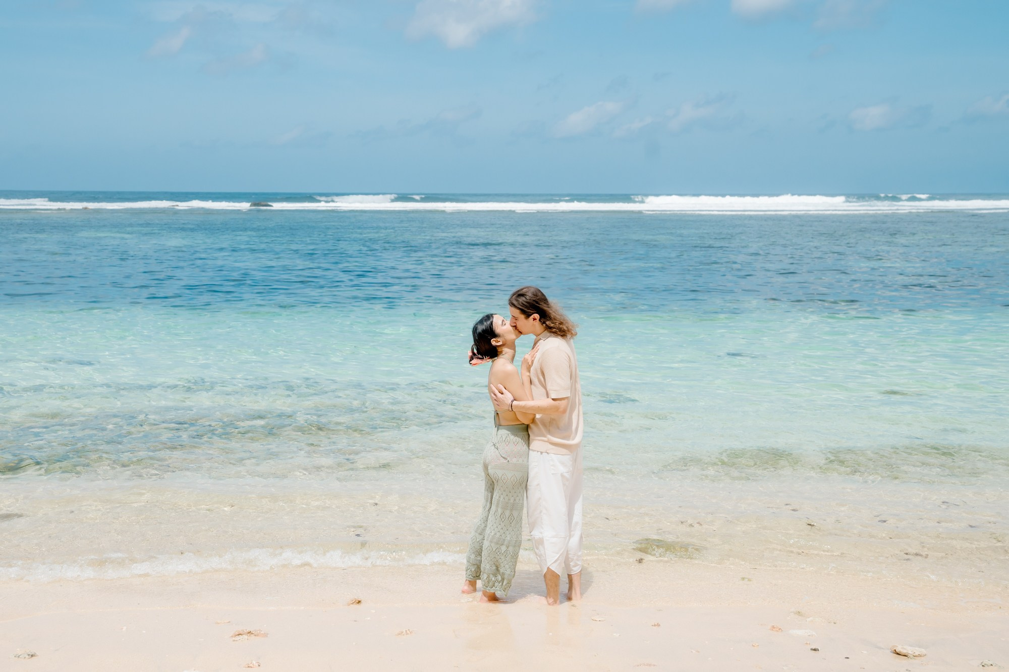 Marriage Proposal in Beach. Female Photographer in Bali