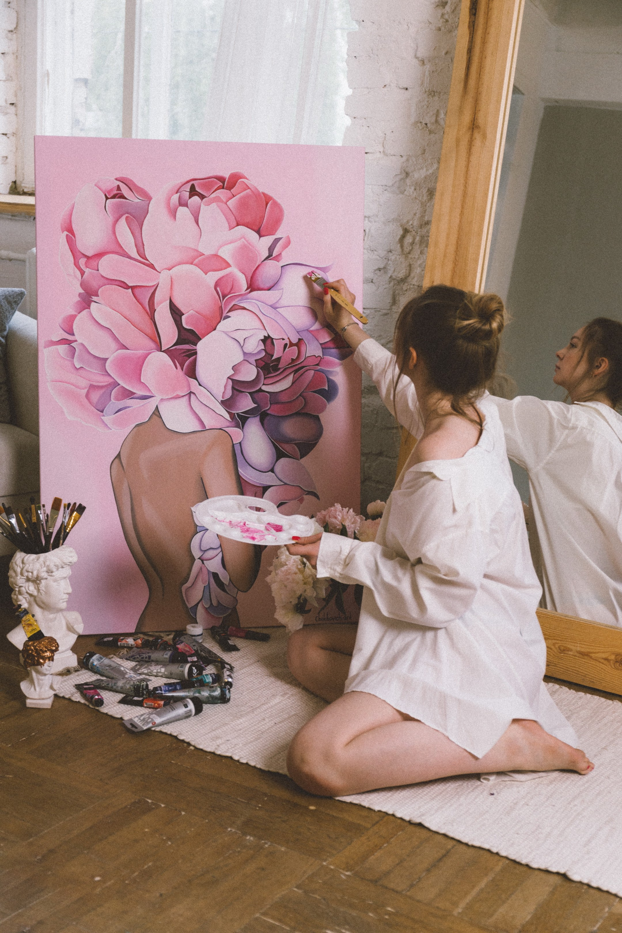 Алеся-фотосессия для художника. Фотограф Анна Кучерявая | Свадьбы и мероприятия в Дубае