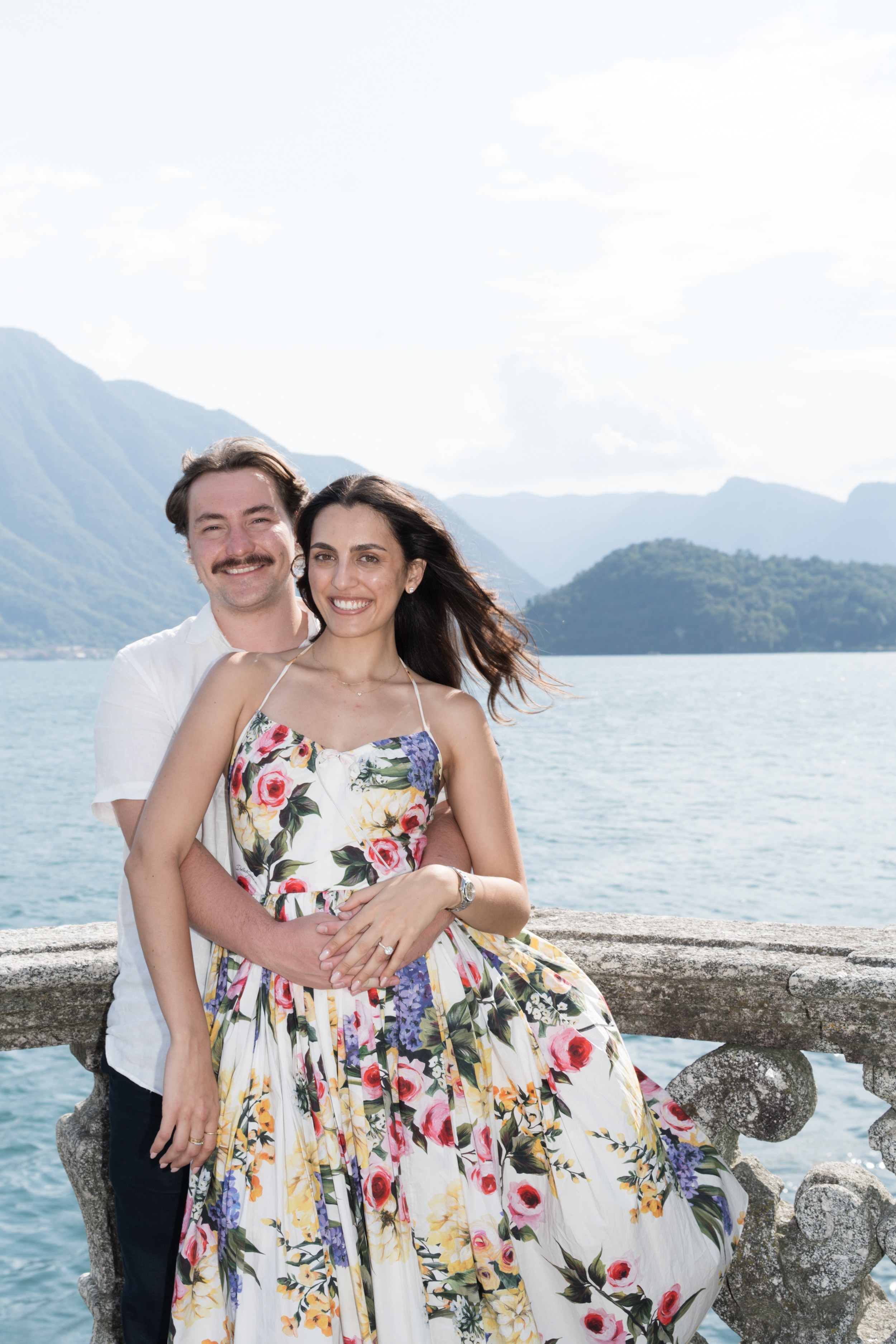 Engagement Photoshoot in Tremezzo. Lake Como Proposal Photographer | Surprise Proposals & Engagements