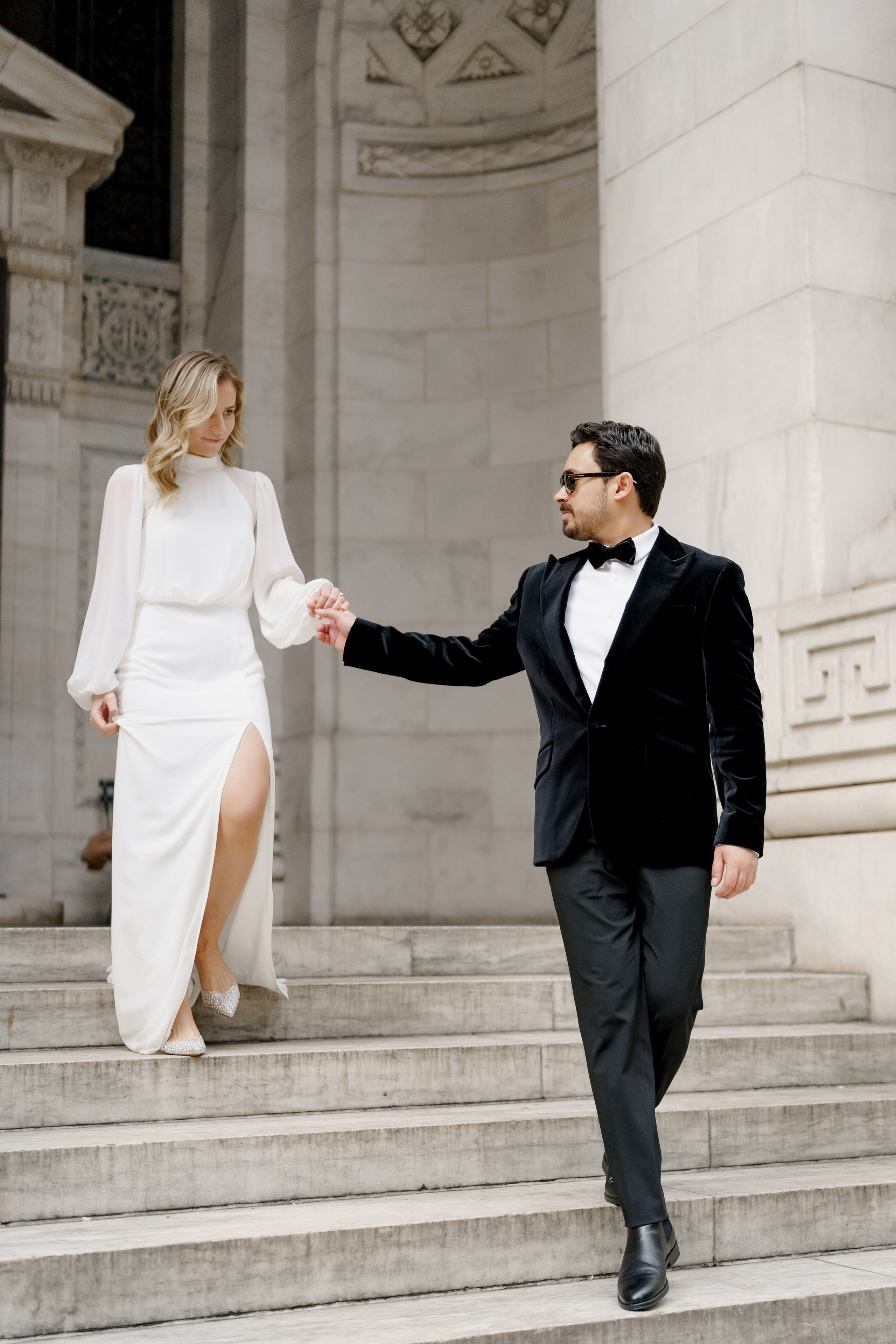 Caroline and Brendan’s Museum MET and Library Engagement Shoot. Wedding photographer and videographer New York | New Jersey