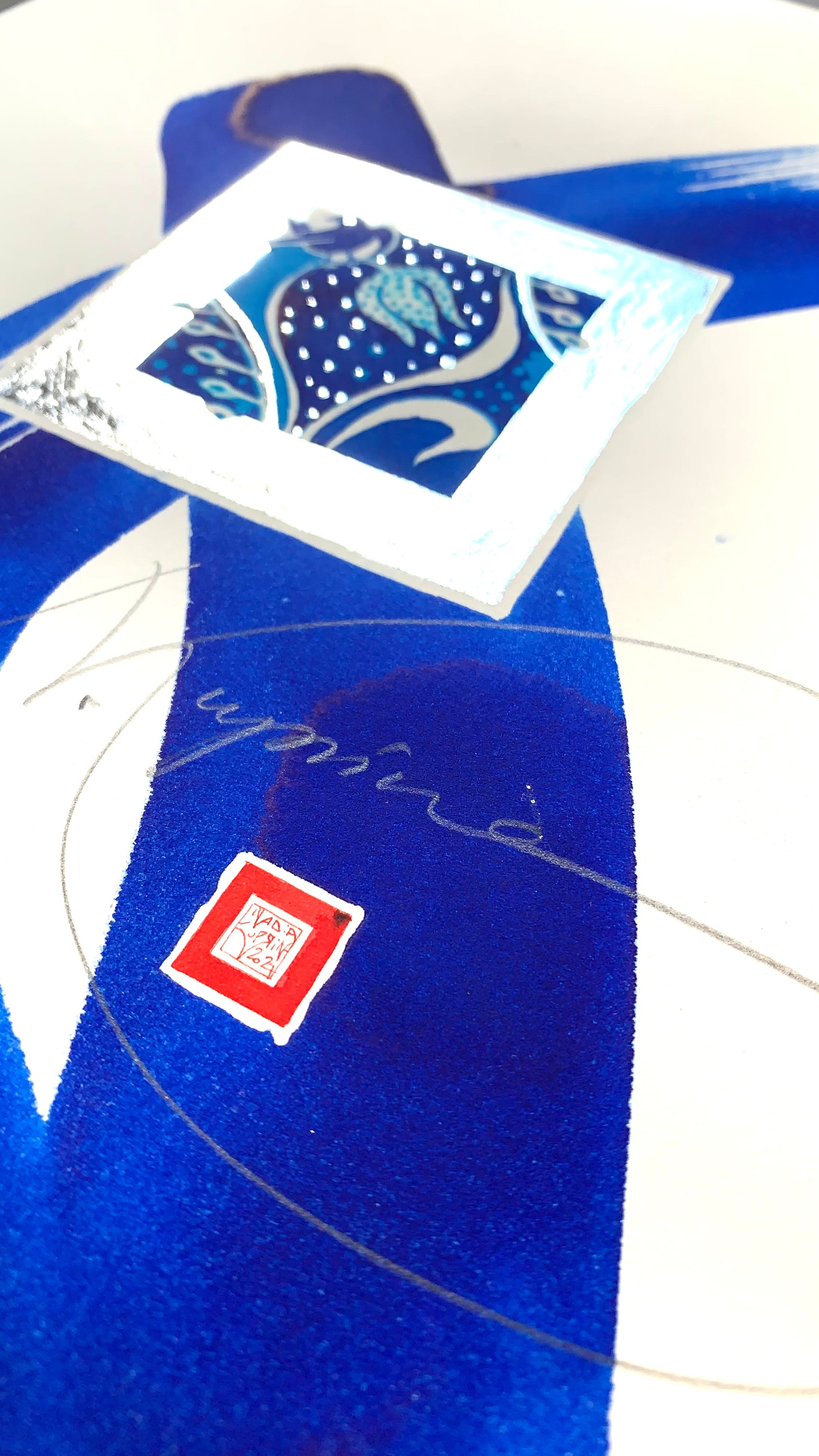 Blue Ink Silver. Nadia Kuprina. Artist