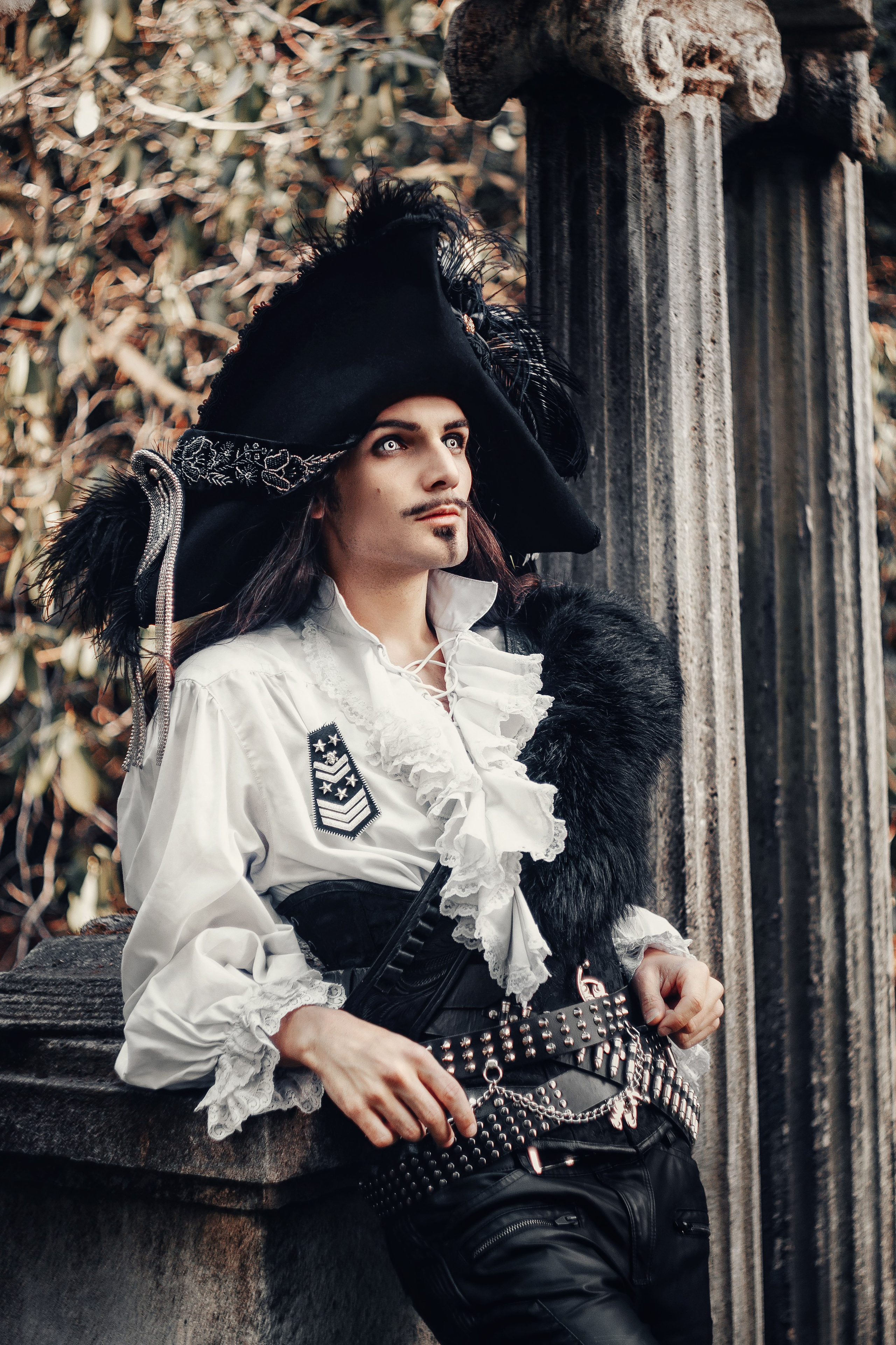 Fantasy cosplay portrait with dramatic studio lighting. Dark aesthetic cosplay photoshoot in Belgrade. Creative fantasy character photography in Serbia