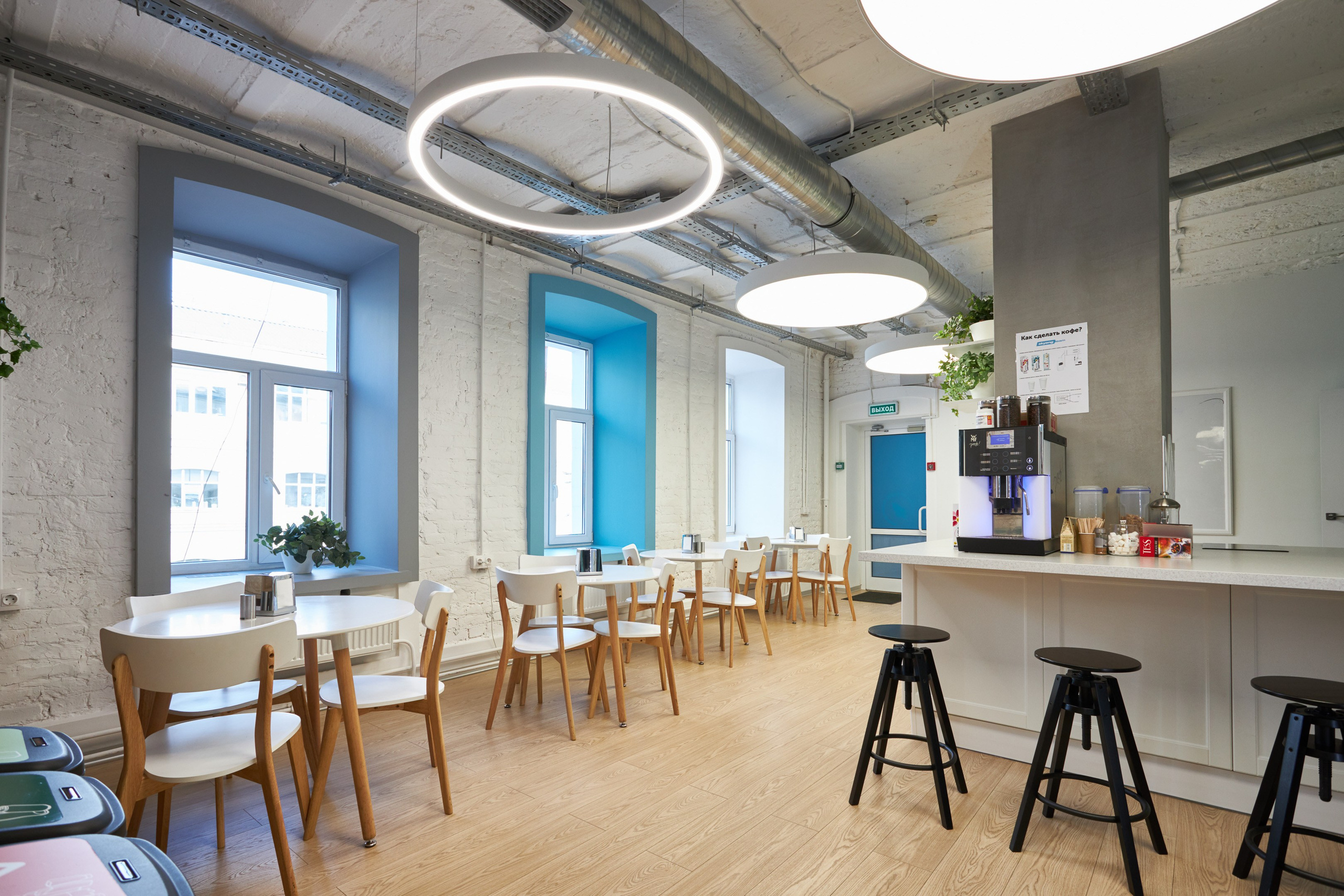 Modern style office cafe interior - photographer Andrey Dunin
