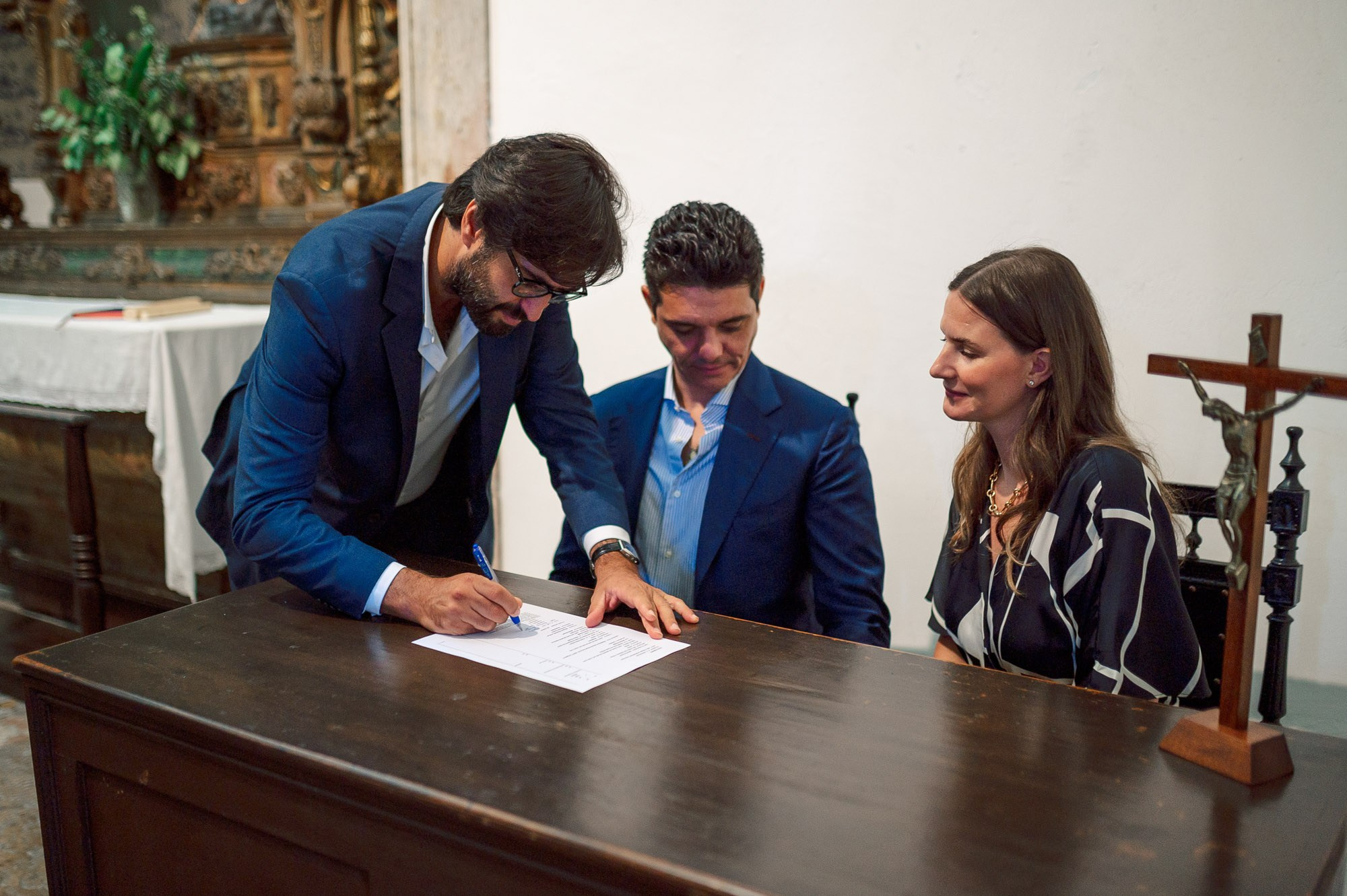photography of a Catholic baptism in Lisbon
