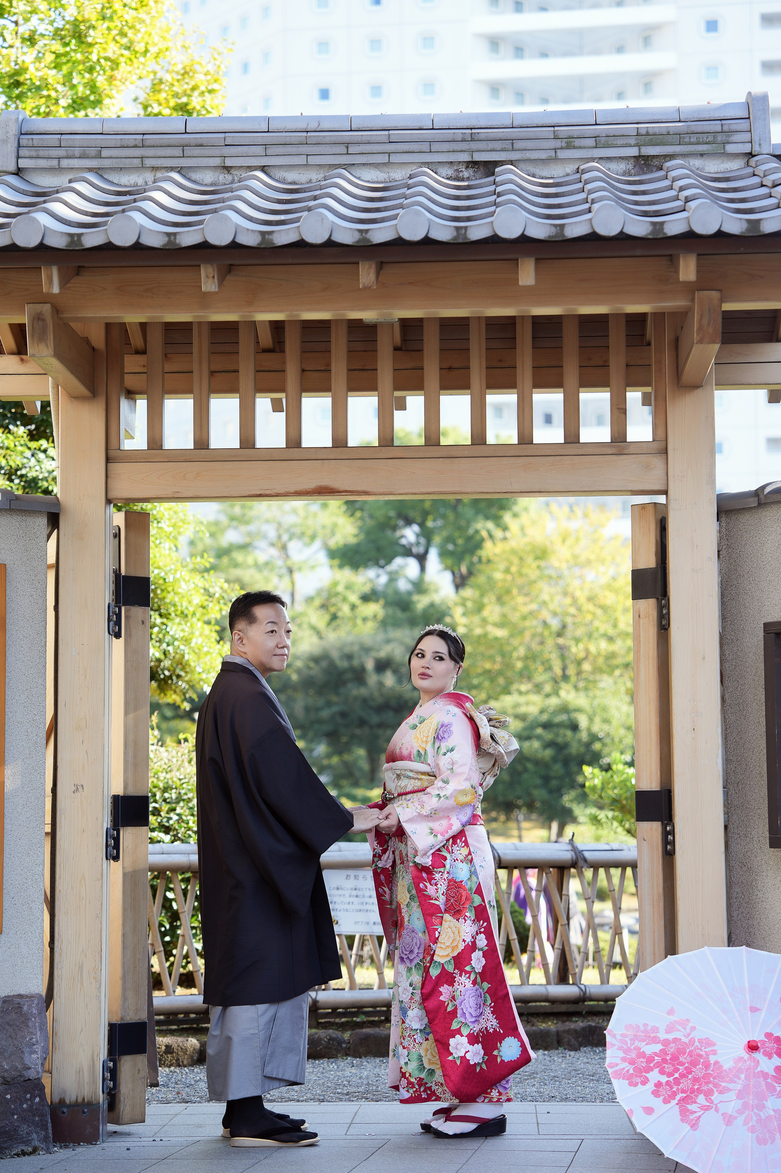 Съёмка в кимоно в Токио. Фотограф в Токио Япония