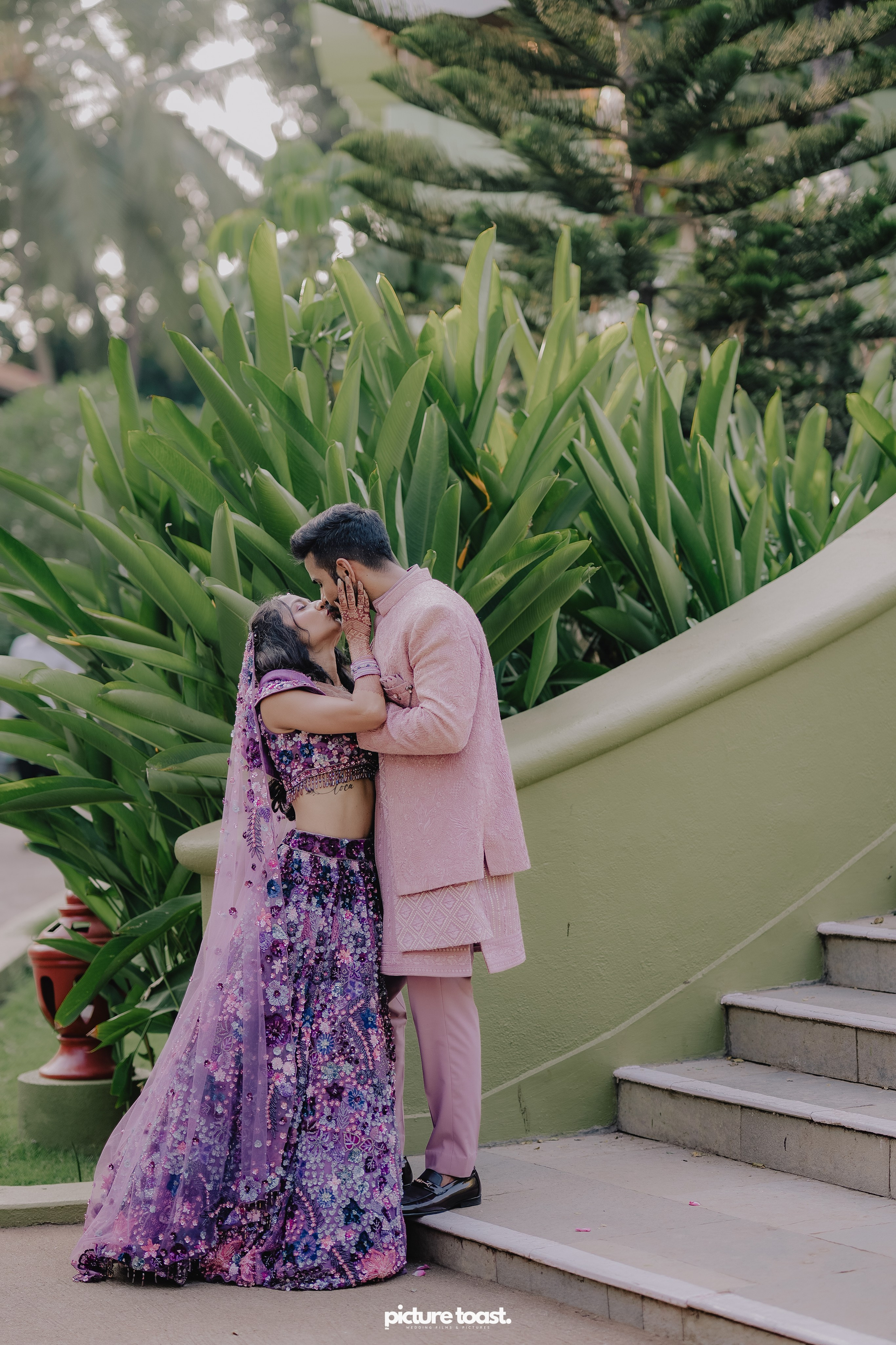 Varamala Ft. Barbie & Aneesh. Fine art Wedding Photographers in India & Canada