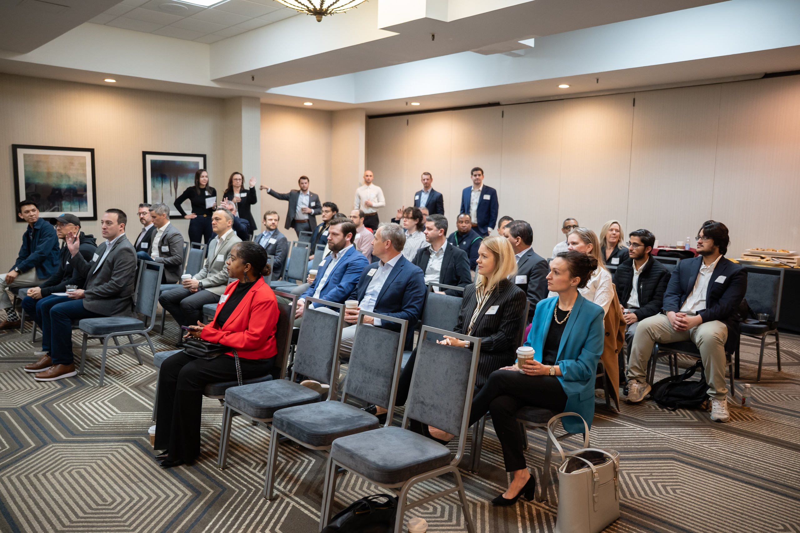 Executive Roundtable networking. Portrait photographer in Charlotte, North Carolina