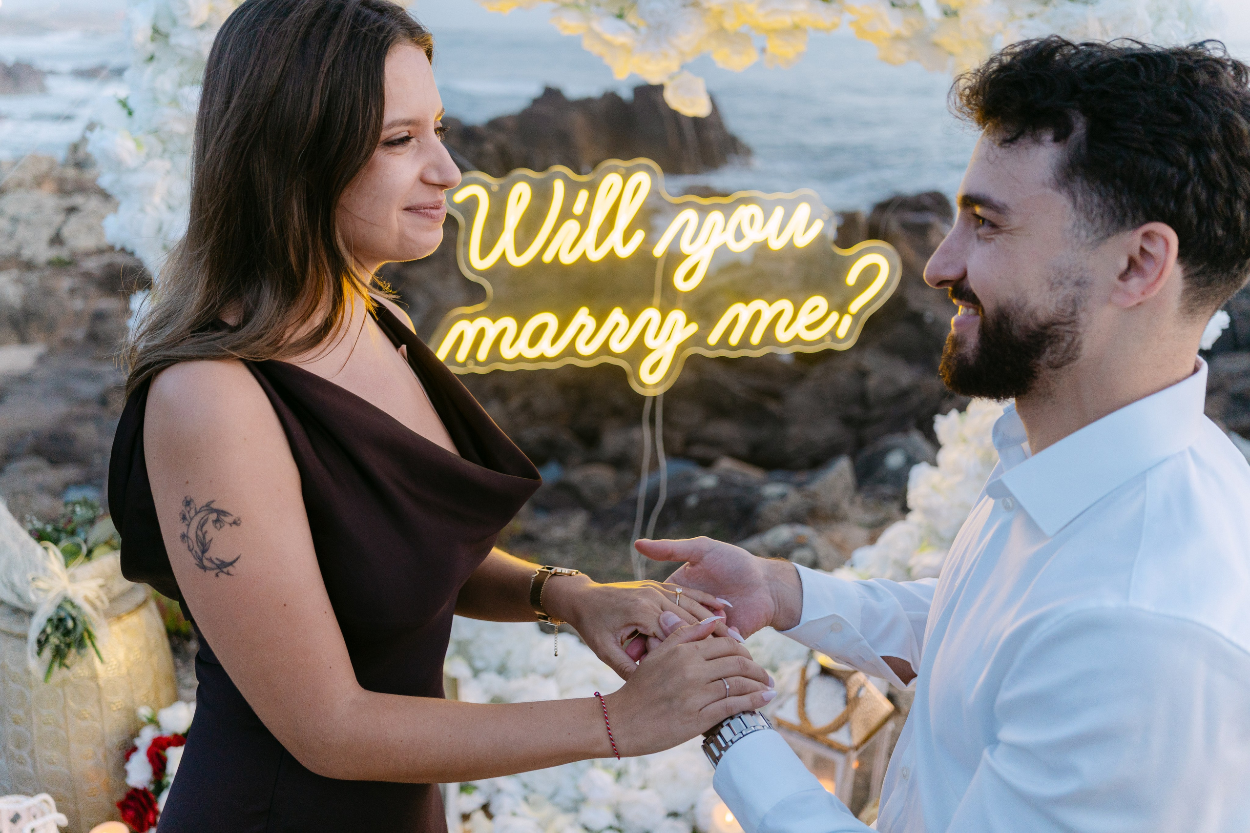 Wedding Proposal at the Beach. Davi Valente