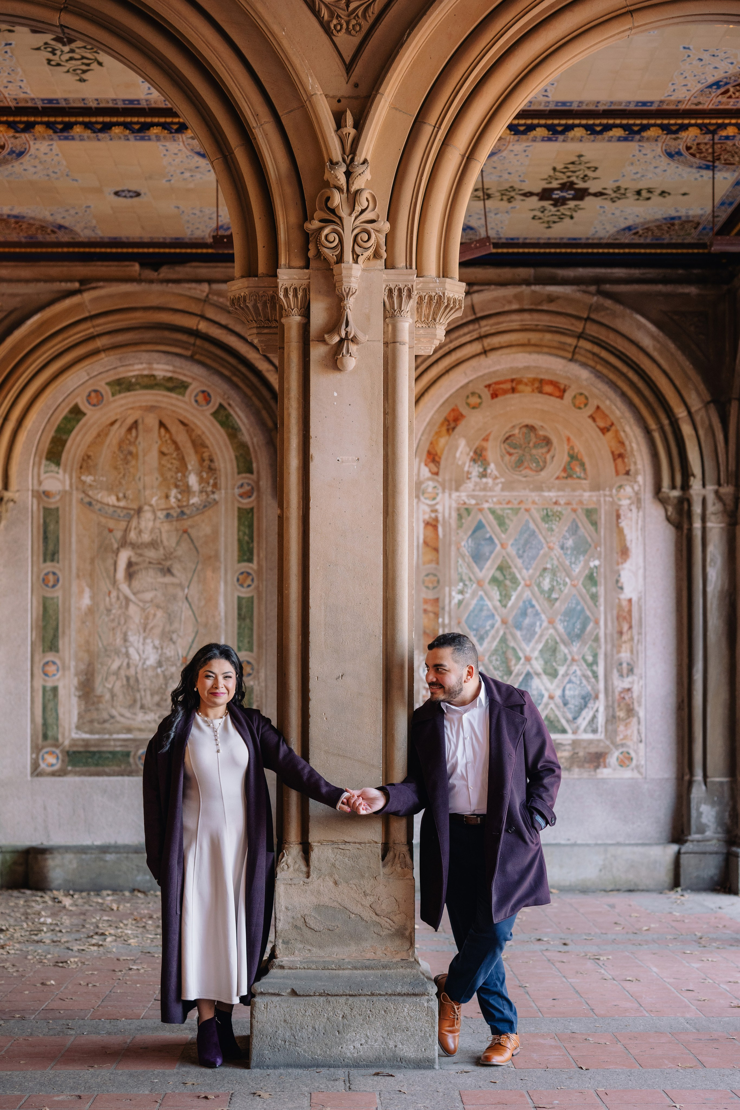 Marina and Mina | Central Park Engagement Session