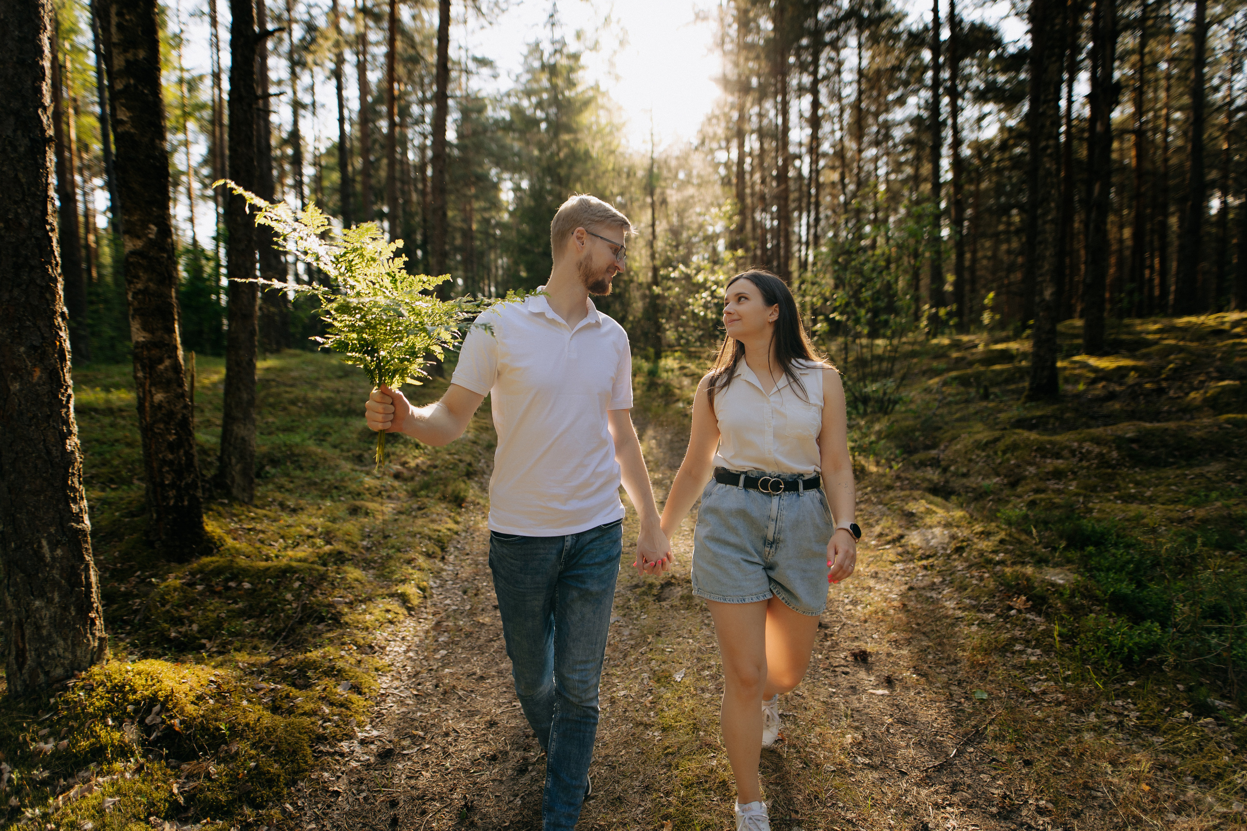 Priešvestuvinė fotosesija Kazlų Rūdos miškuose