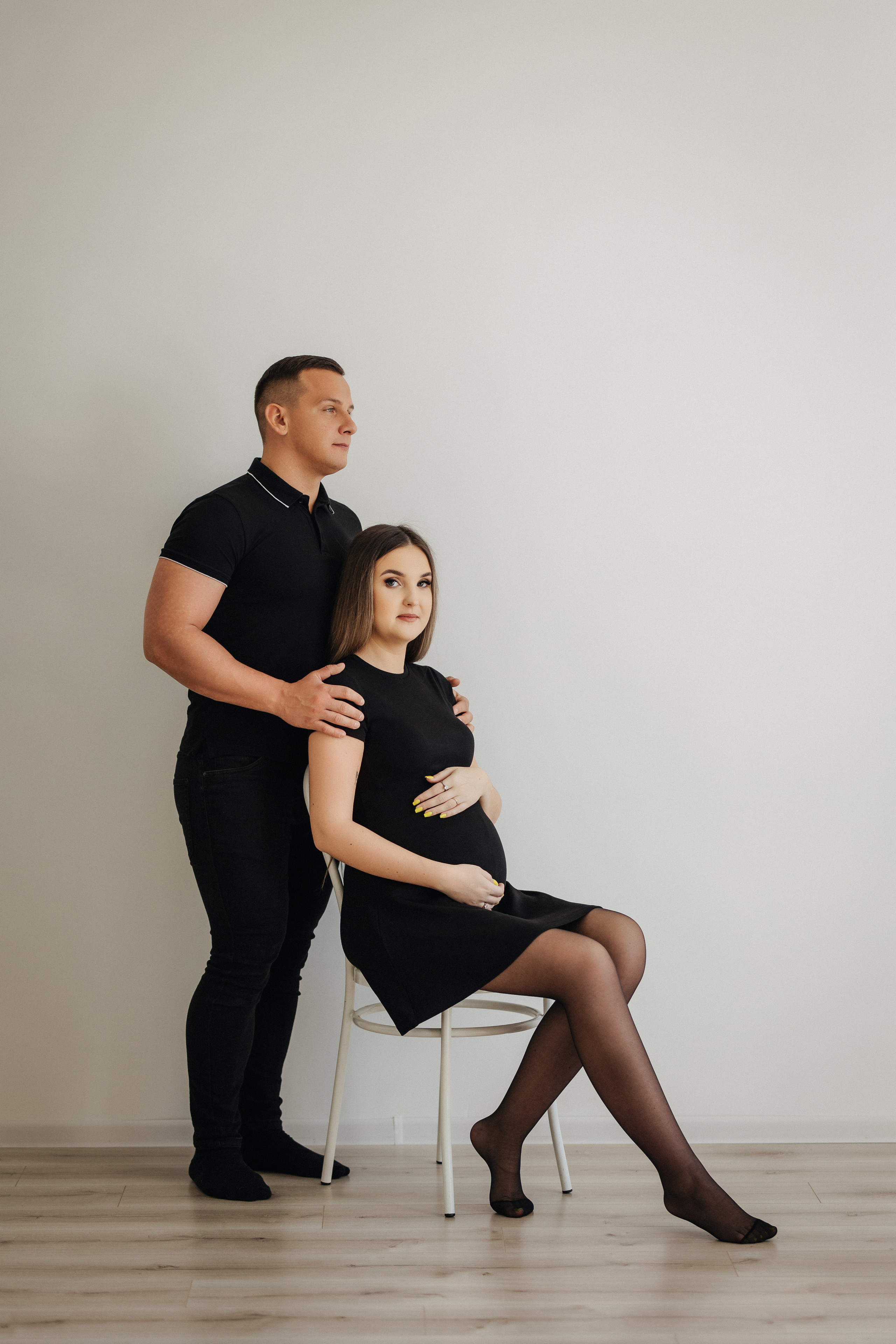 Laukimo (nėščiosios) fotosesija Marijampolėje, fotostudijoje