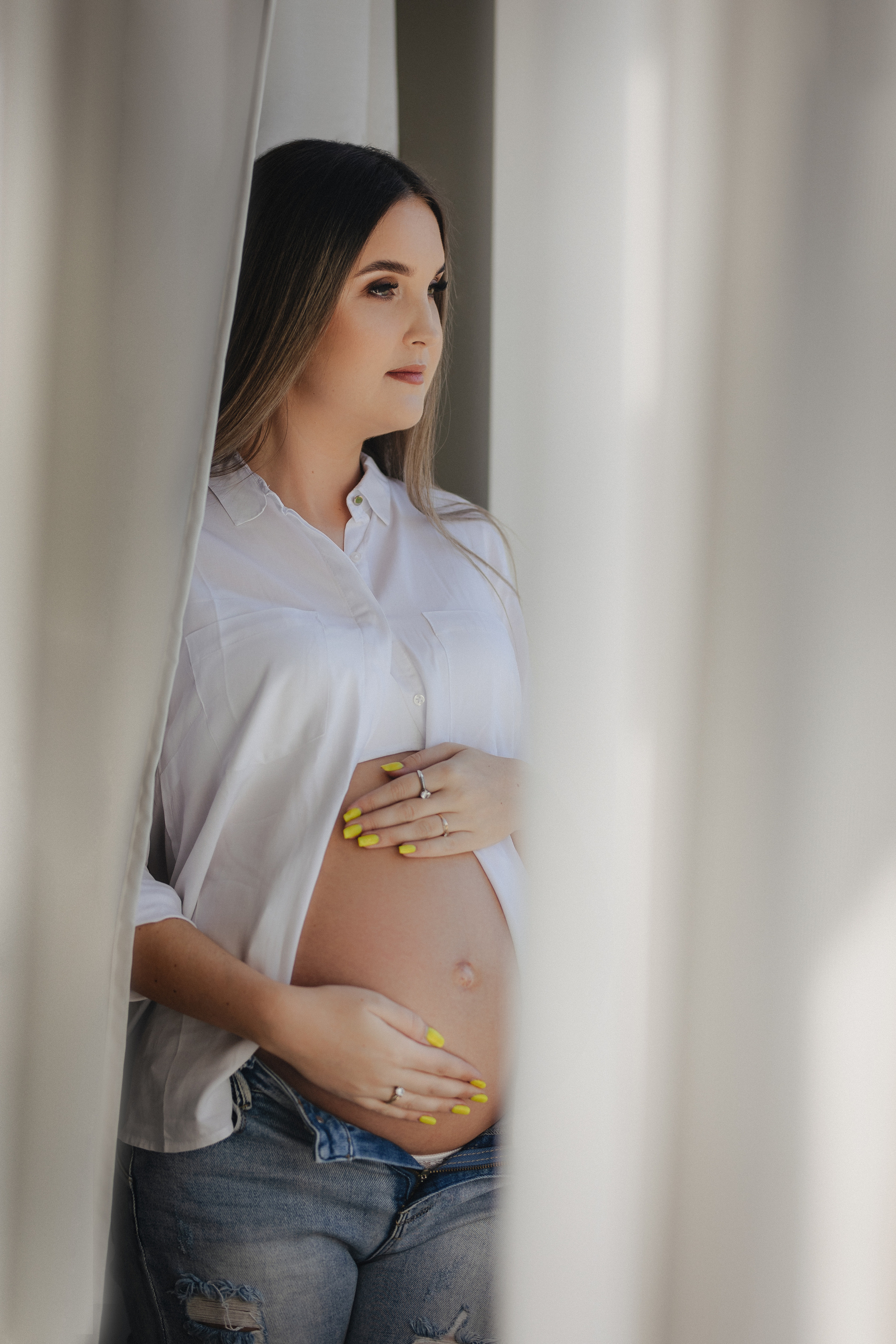 Laukimo (nėščiosios) fotosesija Marijampolėje, fotostudijoje