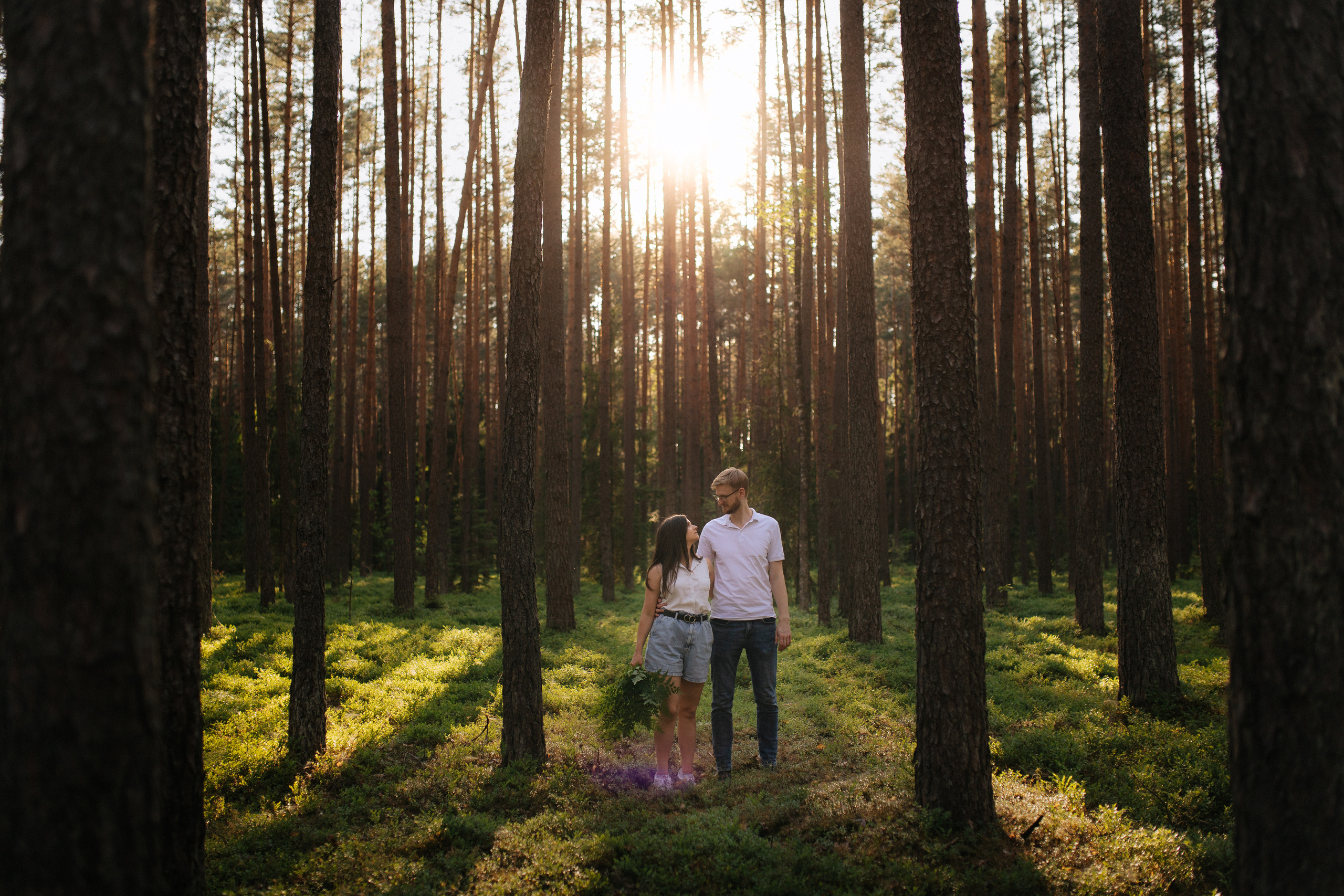 Priešvestuvinė fotosesija Kazlų Rūdos miškuose
