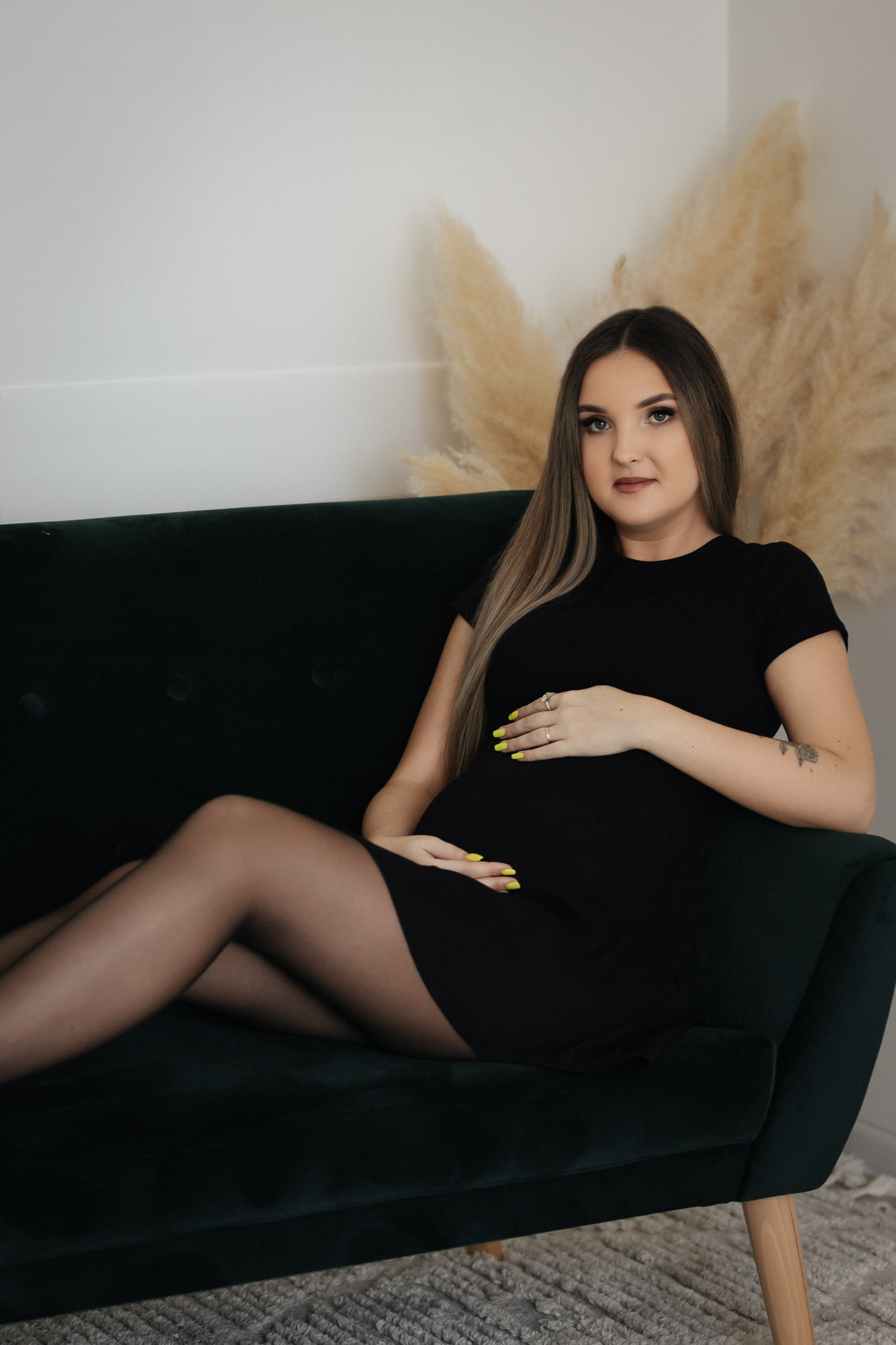 Laukimo (nėščiosios) fotosesija Marijampolėje, fotostudijoje