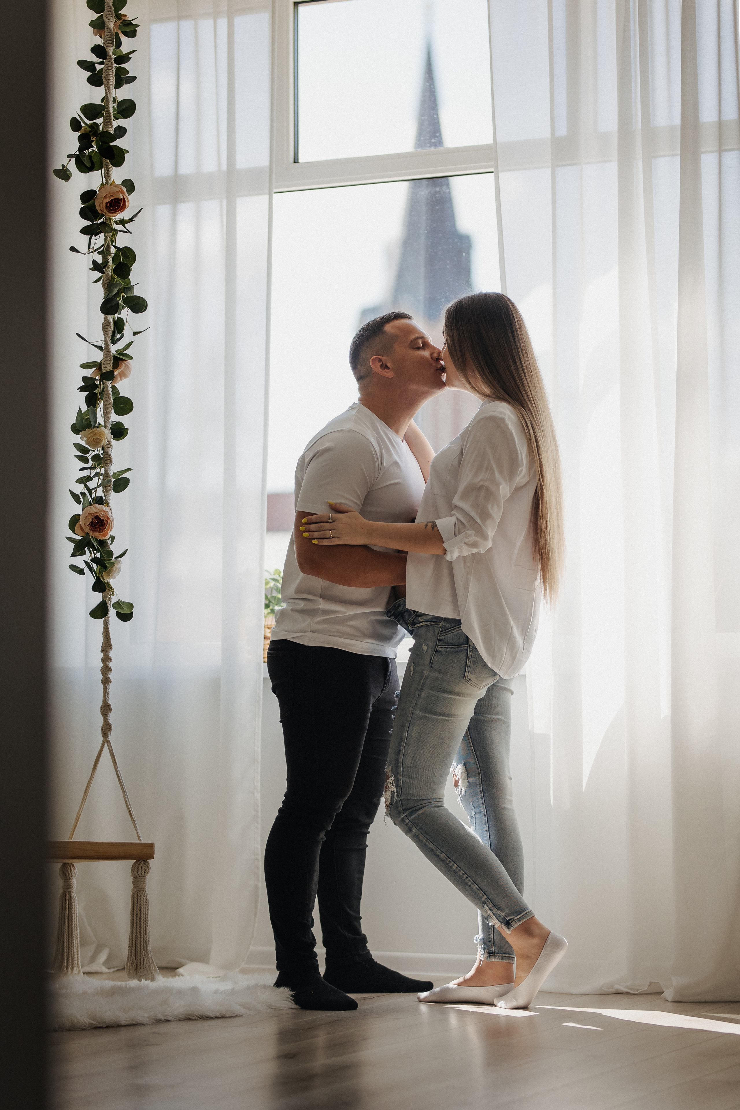 Laukimo (nėščiosios) fotosesija Marijampolėje, fotostudijoje