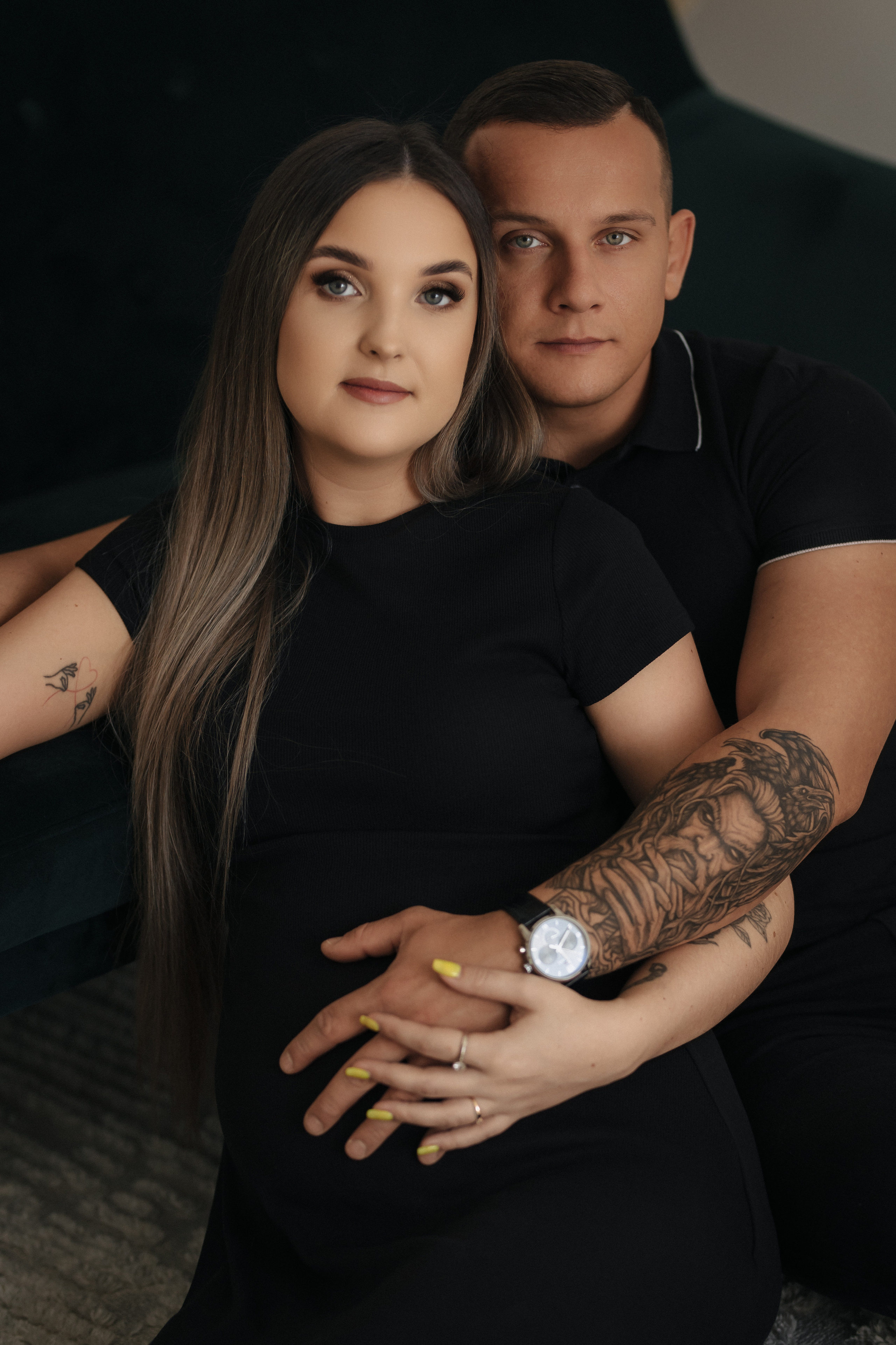 Laukimo (nėščiosios) fotosesija Marijampolėje, fotostudijoje