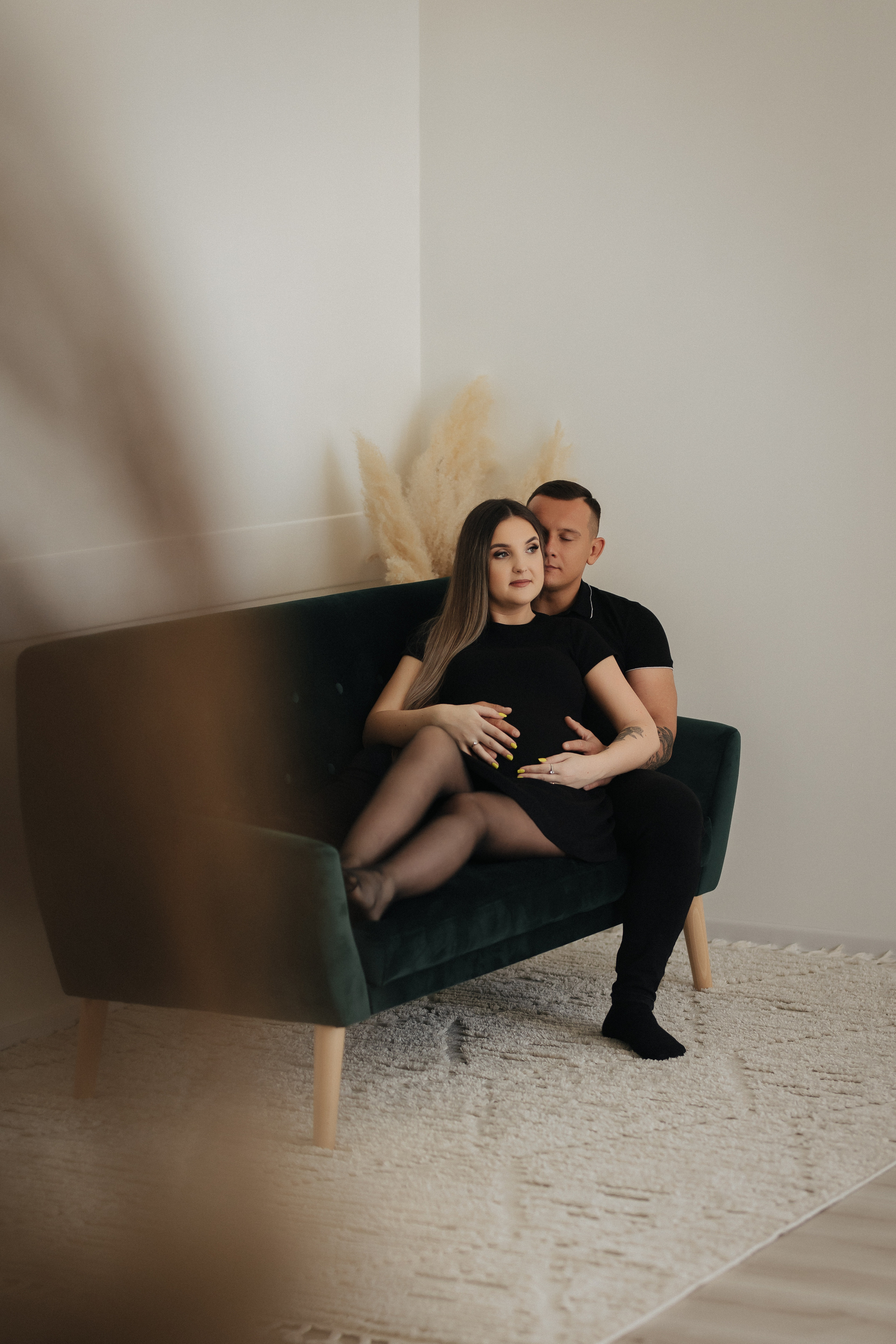 Laukimo (nėščiosios) fotosesija Marijampolėje, fotostudijoje