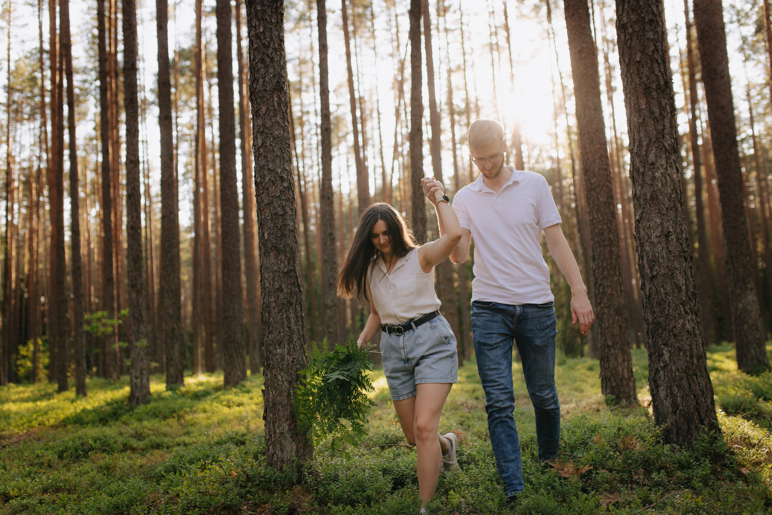 Priešvestuvinė fotosesija Kazlų Rūdos miškuose
