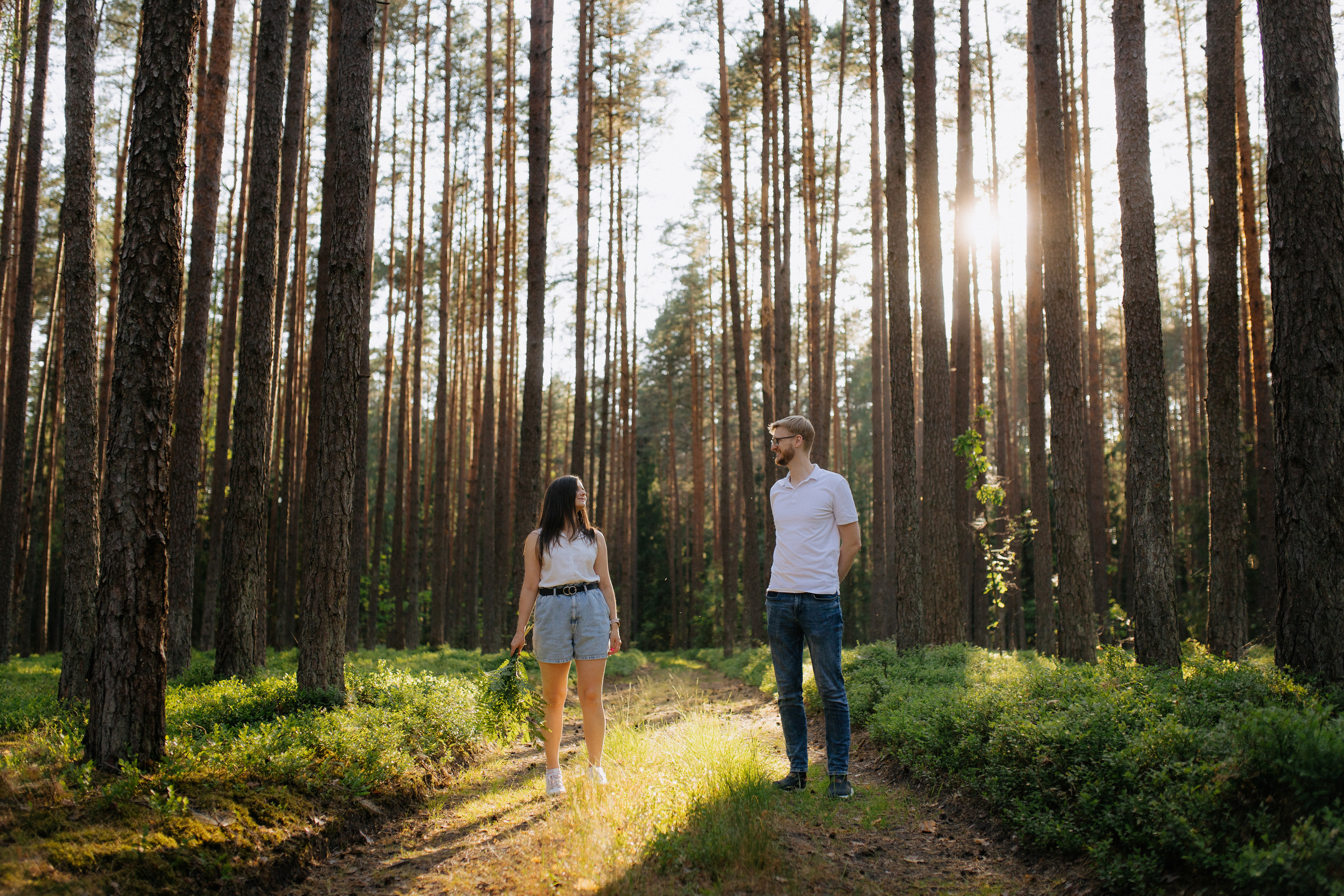 Priešvestuvinė fotosesija Kazlų Rūdos miškuose