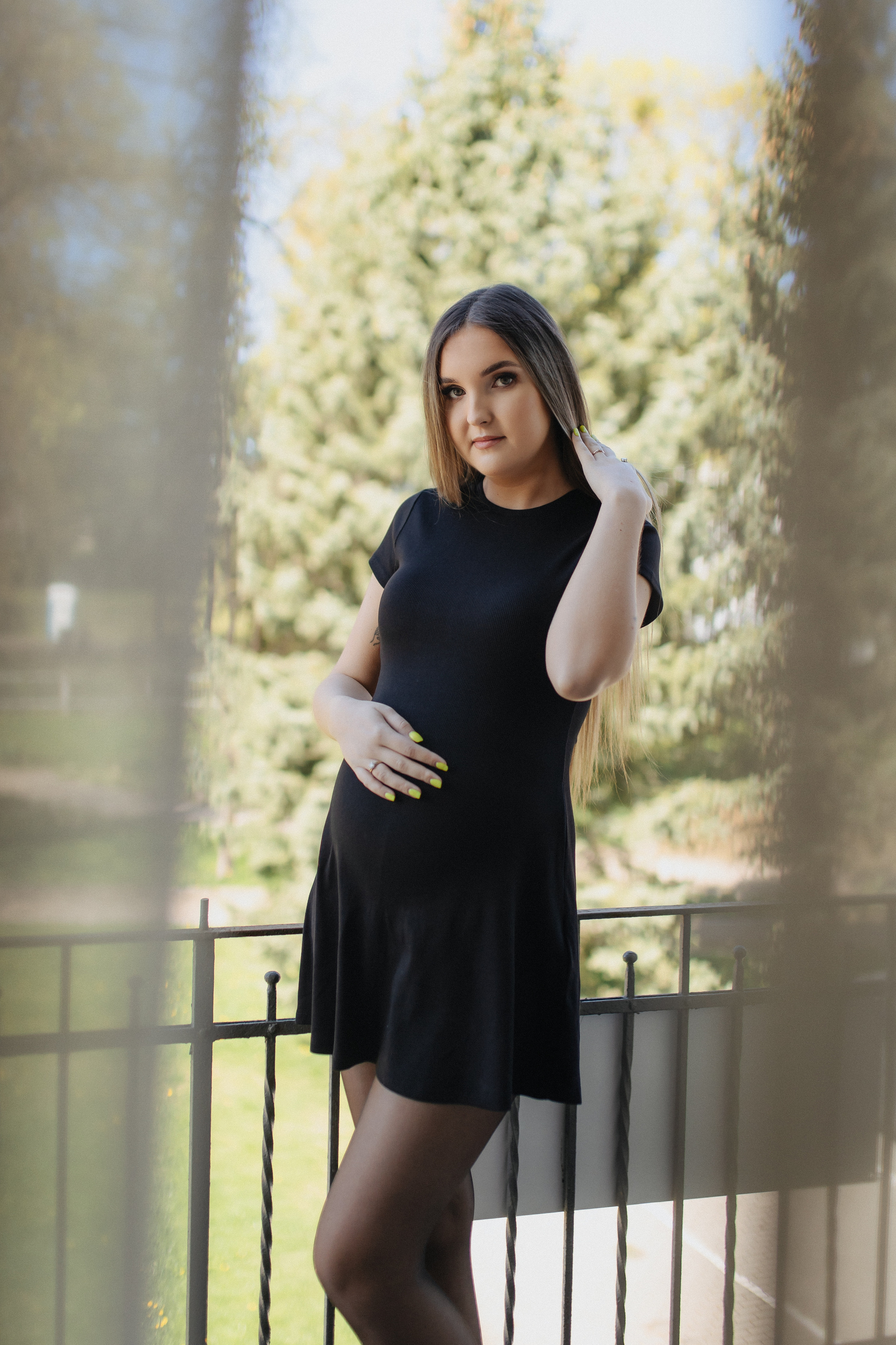 Laukimo (nėščiosios) fotosesija Marijampolėje, fotostudijoje