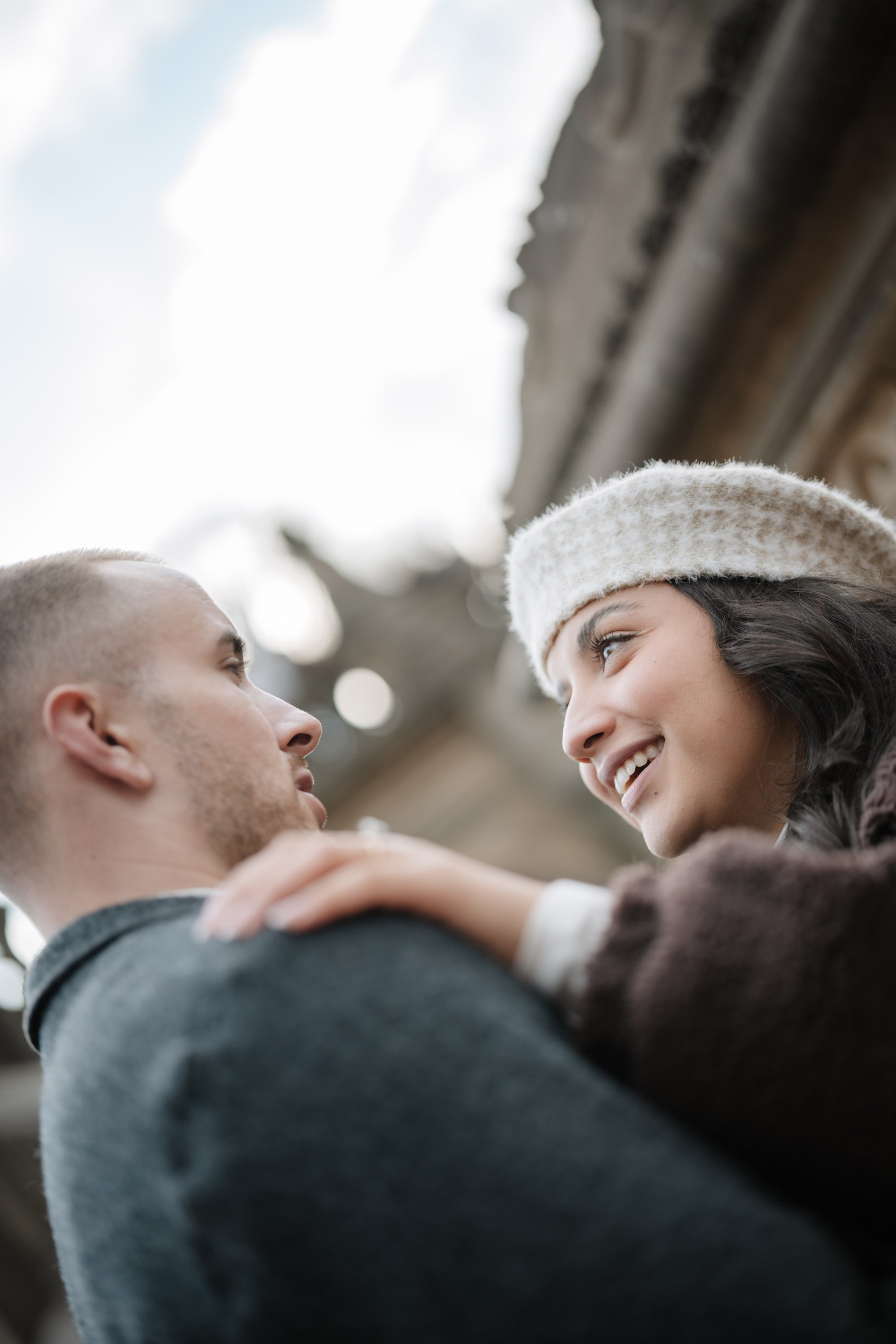 Proposal in Central Park. Portrait and wedding photographer in New York