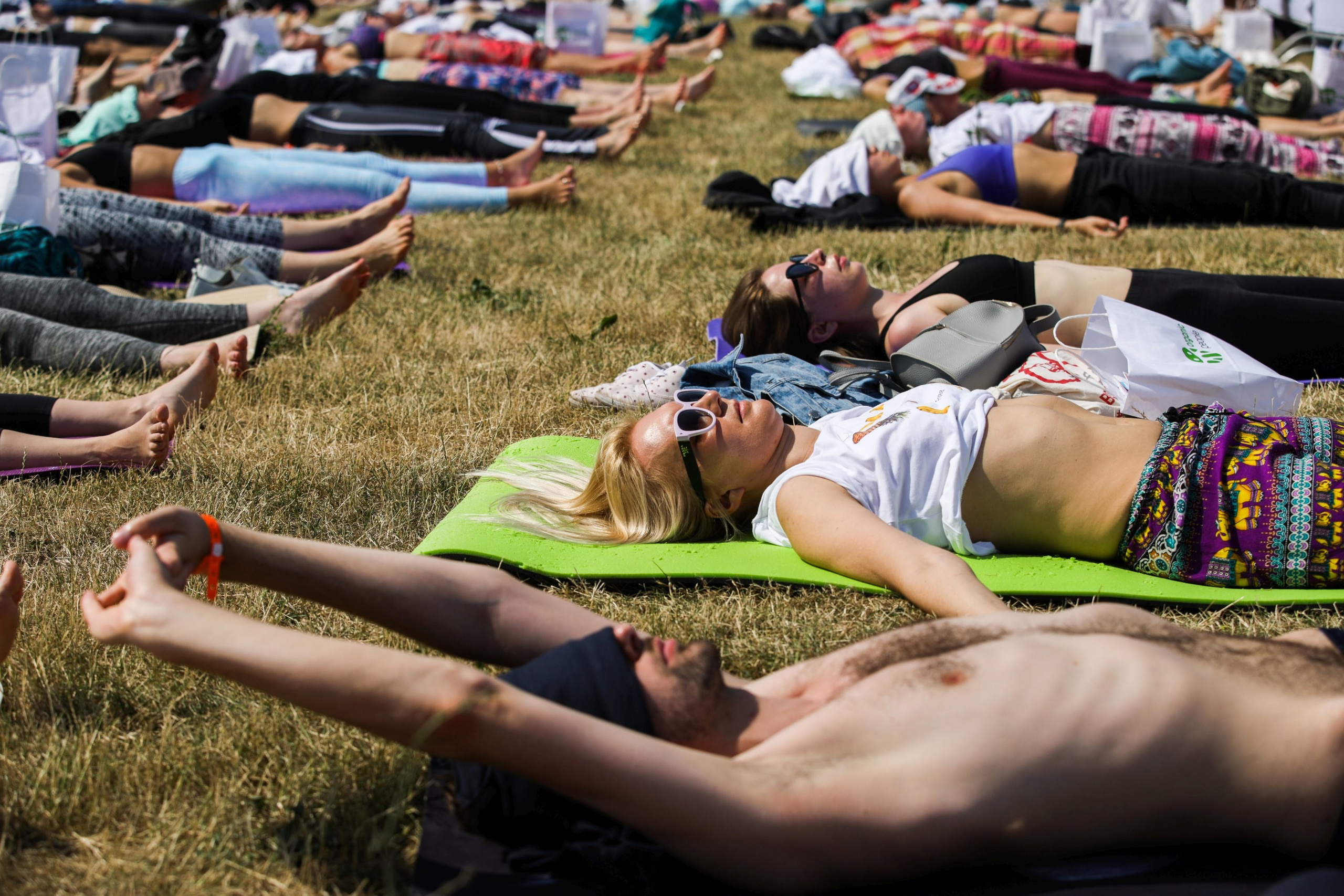 Yoga Day. True Story Photography