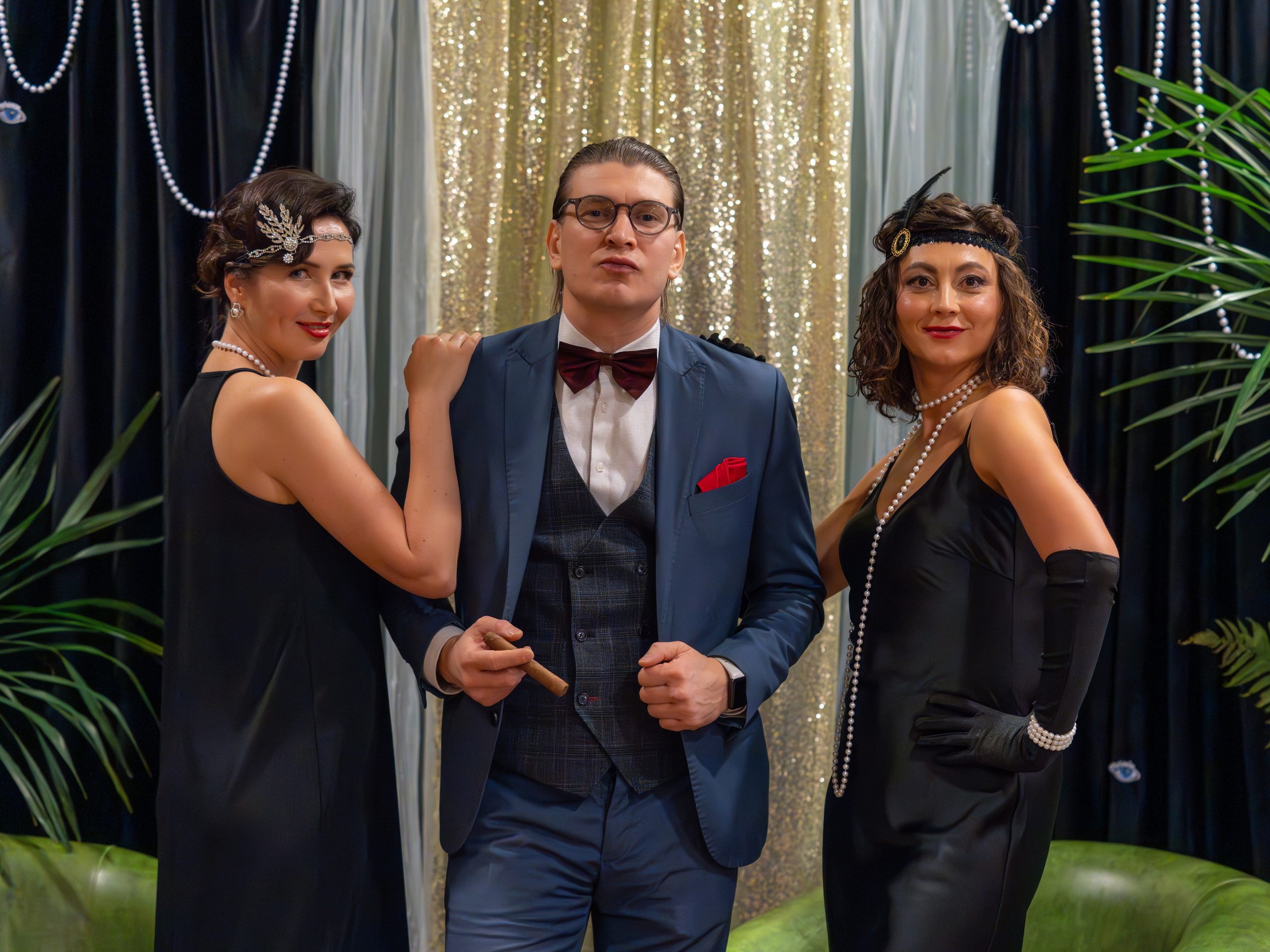 Новый год в стиле Great Gatsby. Репортажный фотограф в Красной Поляне и Сочи Павлюченко Екатерина