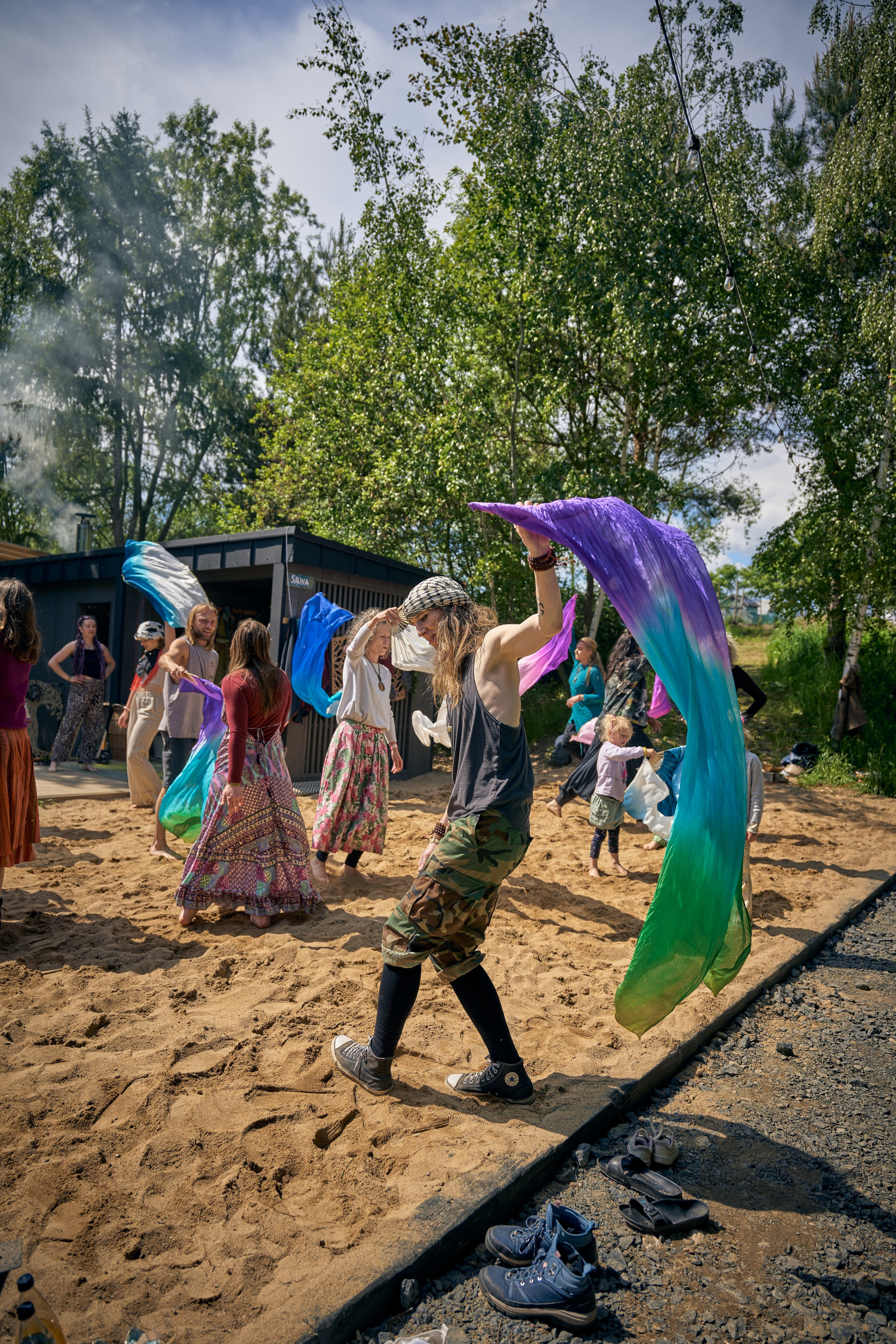 „Wachlarze na Plaży” - warsztat Nadii Szypiłow na Mikrofestiwalu „2uRodziny Turkusowej Wyspy”. Andriej Szypilow — Photography & Videography