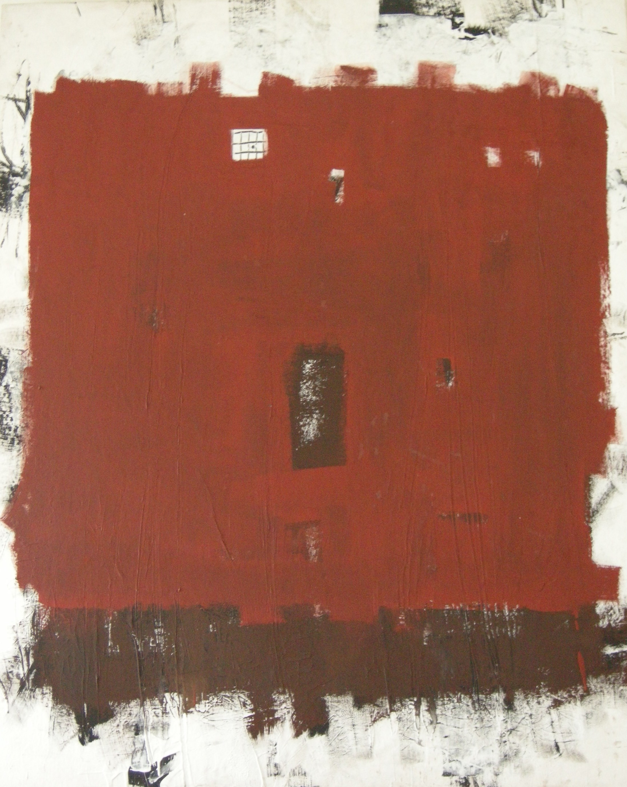 O.T. 2008 - zirka 100x120                                                            Papier auf Holzplatten aufgezogen
