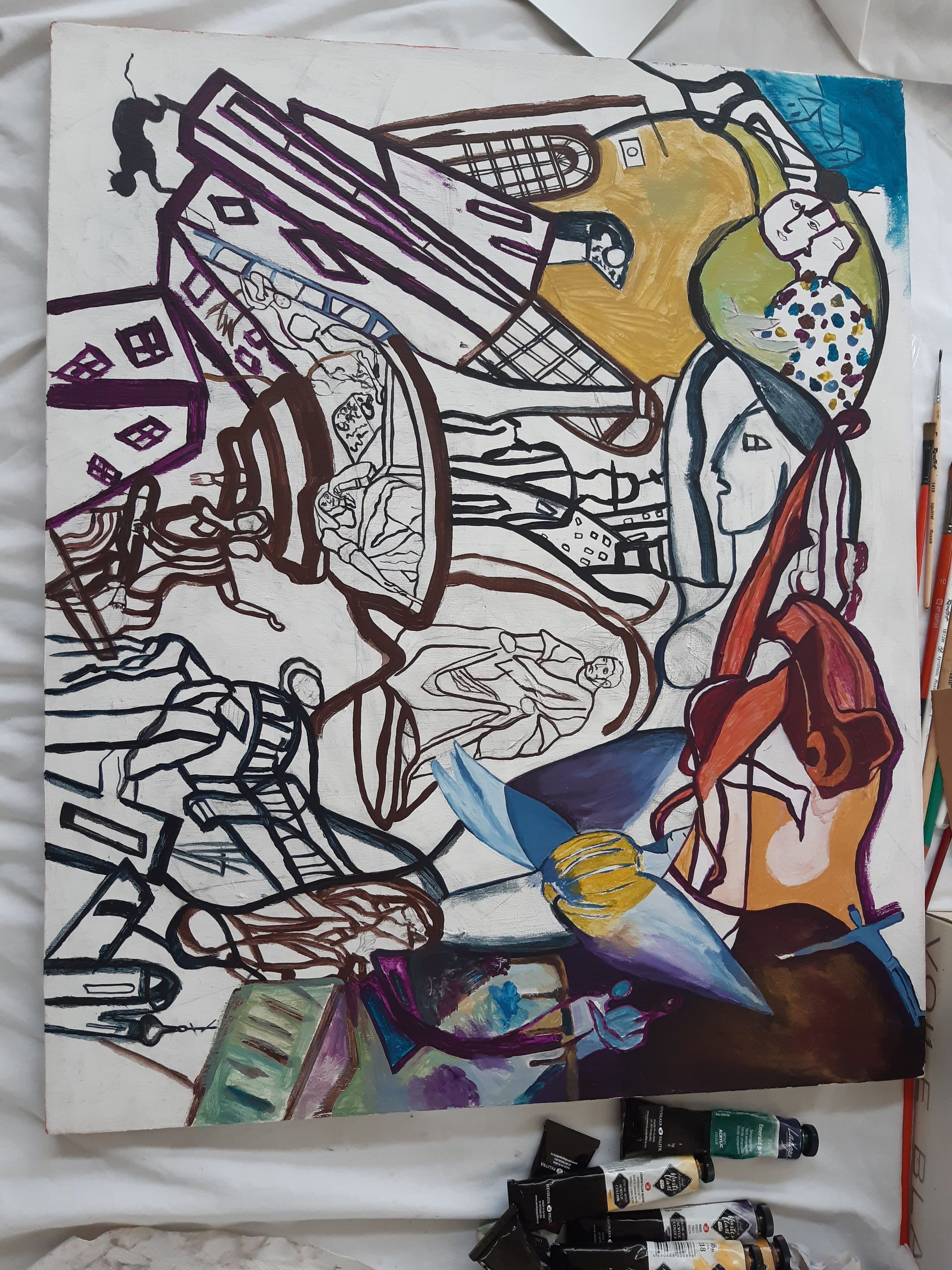 Backstage. Anne-Flore REY, Artist — Painter and Sculptor in TOULOUSE (FR)