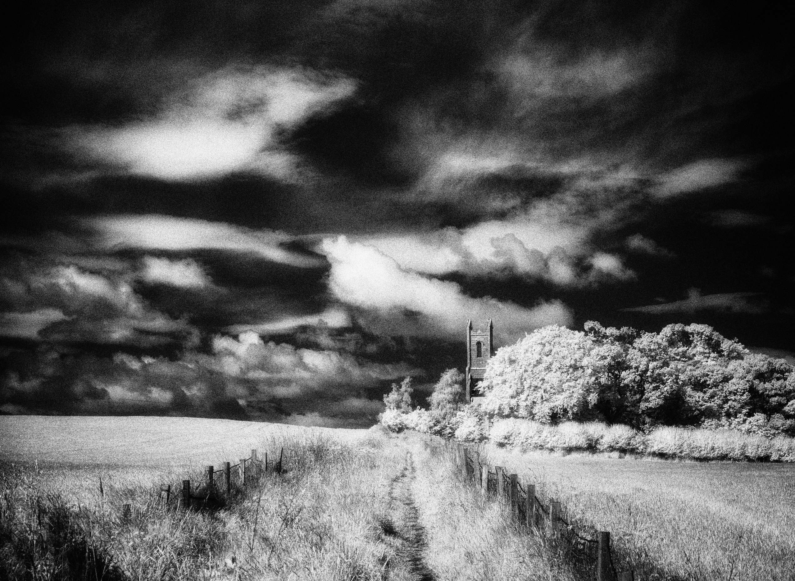 Churches and Graveyards. Infrared Scotland