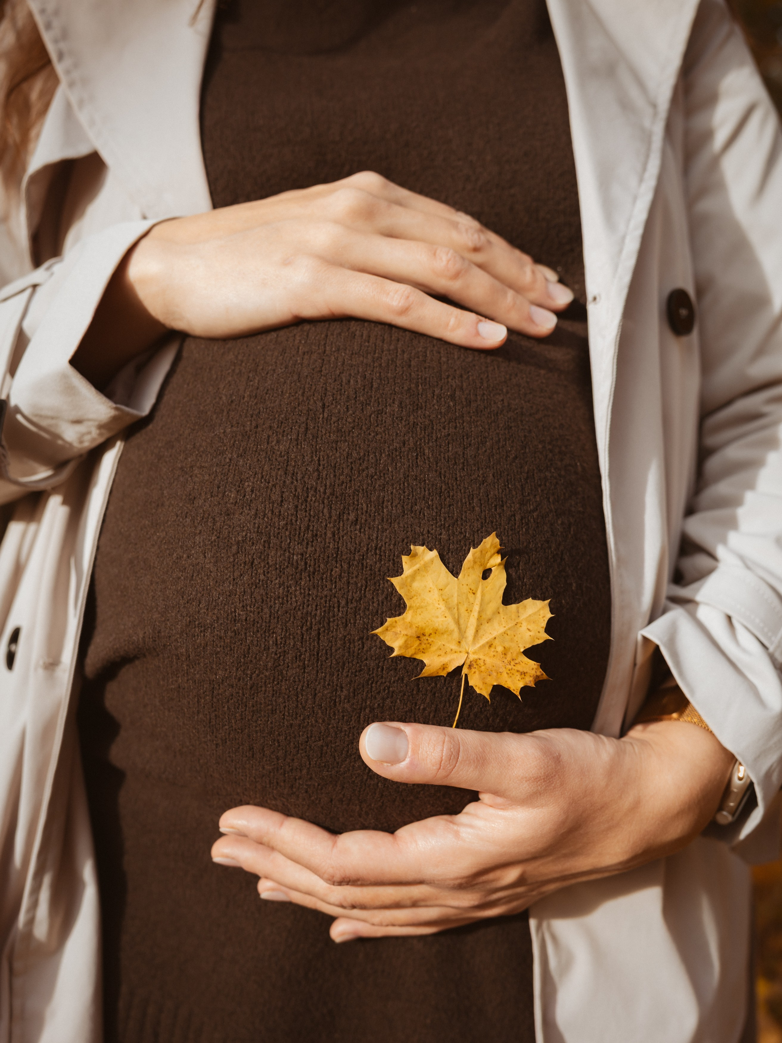 Podzimní těhotenské focení. Rodinná, těhotenská, newborn a lifestyle fotografka v Písku Oxana Telupilova