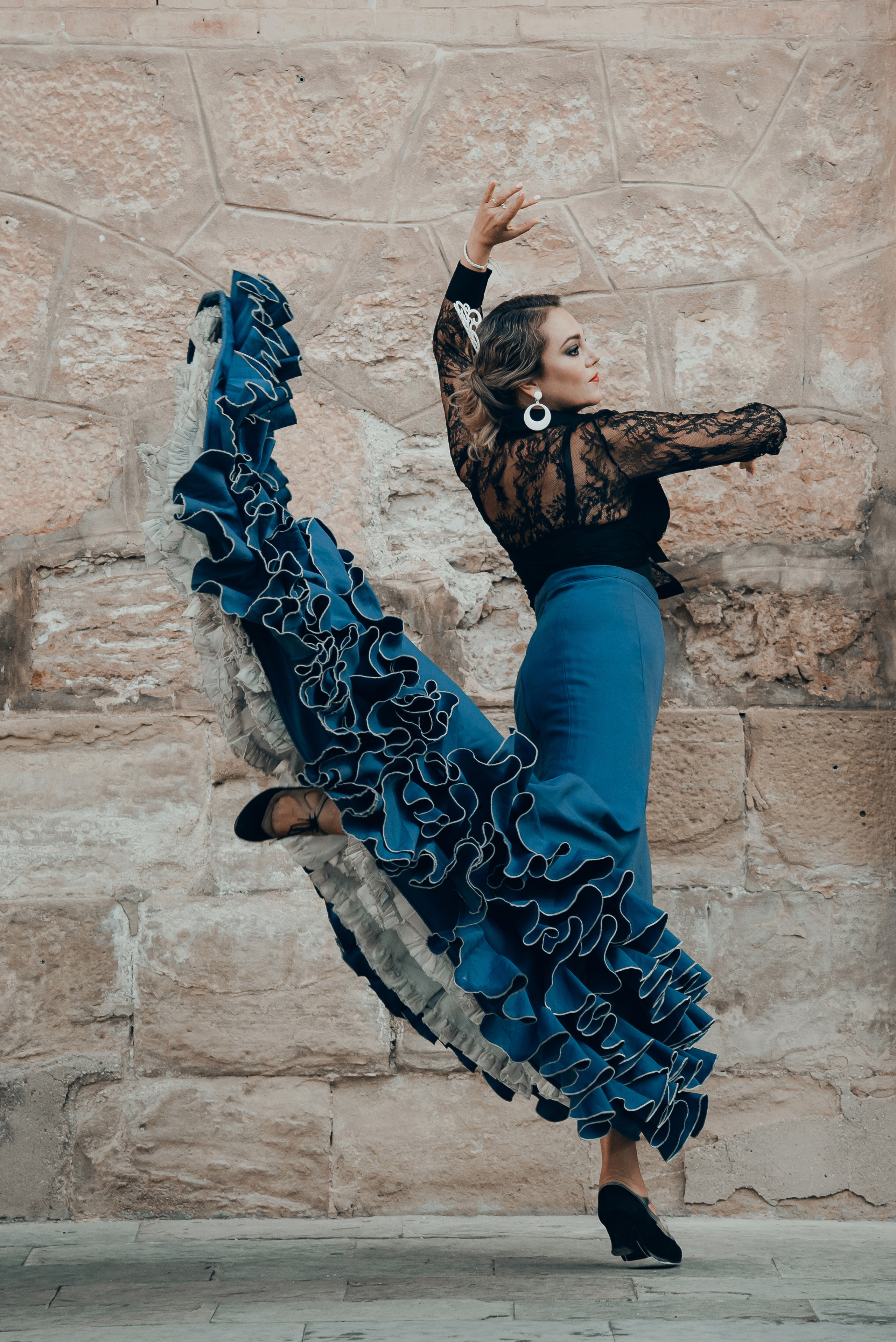 Photoshoot for a flamenco dancer in Spain